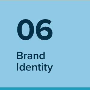 step 6 - brand identity - Brand identity, graphic design, and web design process