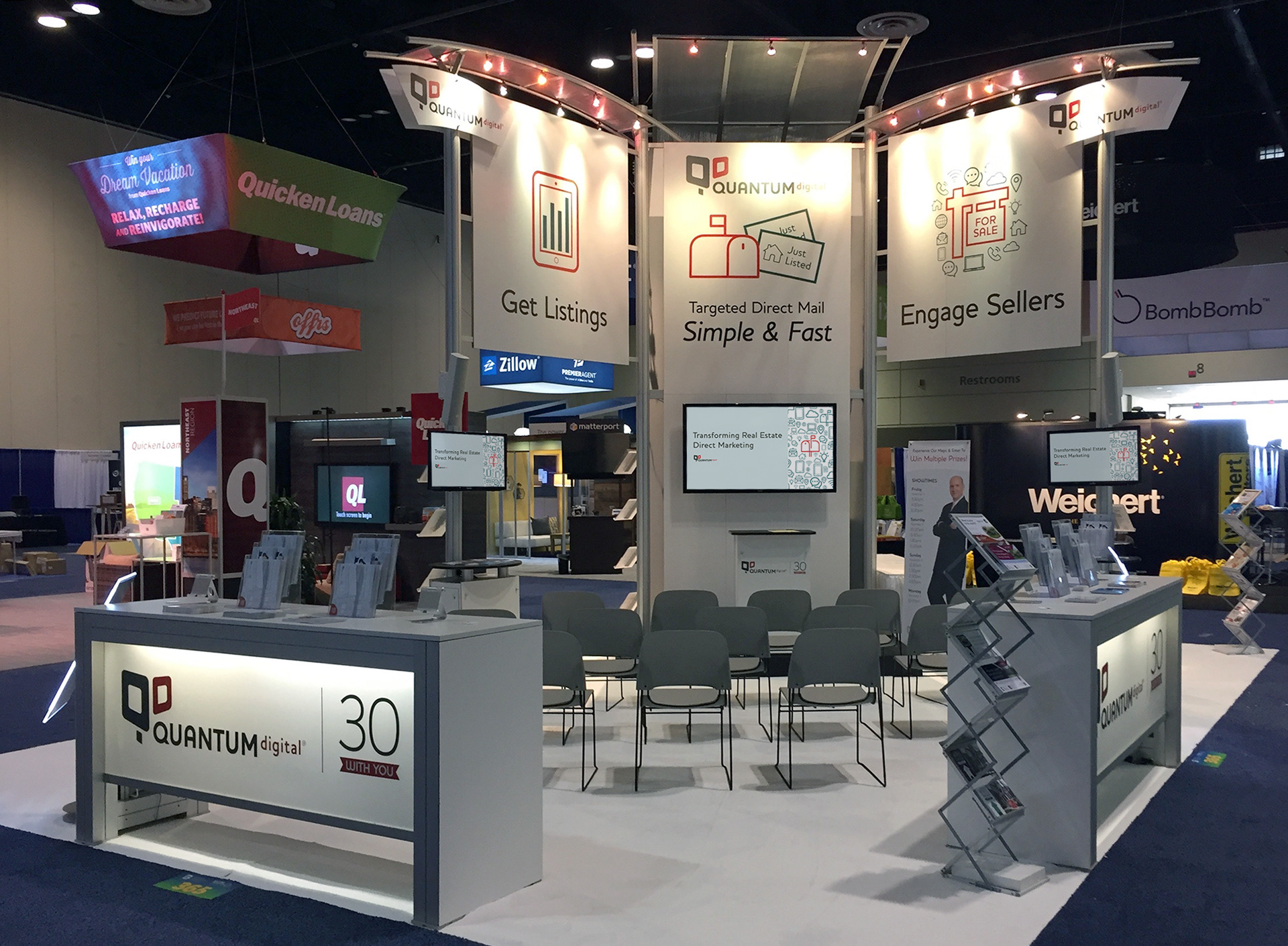 QuantumDigital - Freelance Trade Show Booth & Graphic Design by Chris Atkins Design