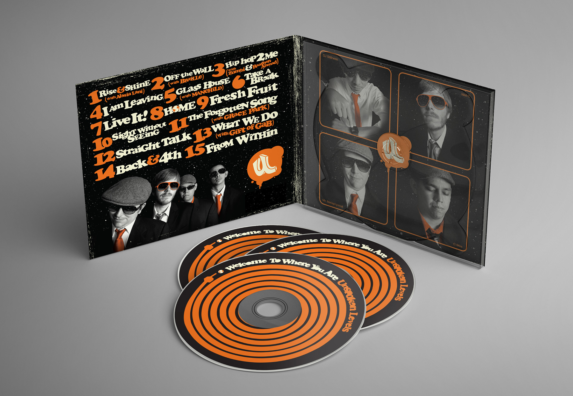 Unspoken Levels - Album Artwork & Graphic Design by Chris Atkins Design