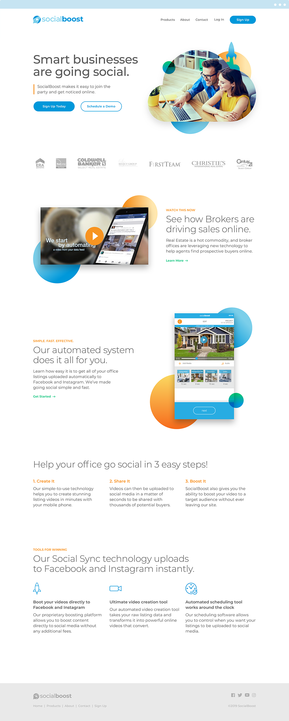 Social Boost - Freelance Web Design & Homepage Design by Chris Atkins Design