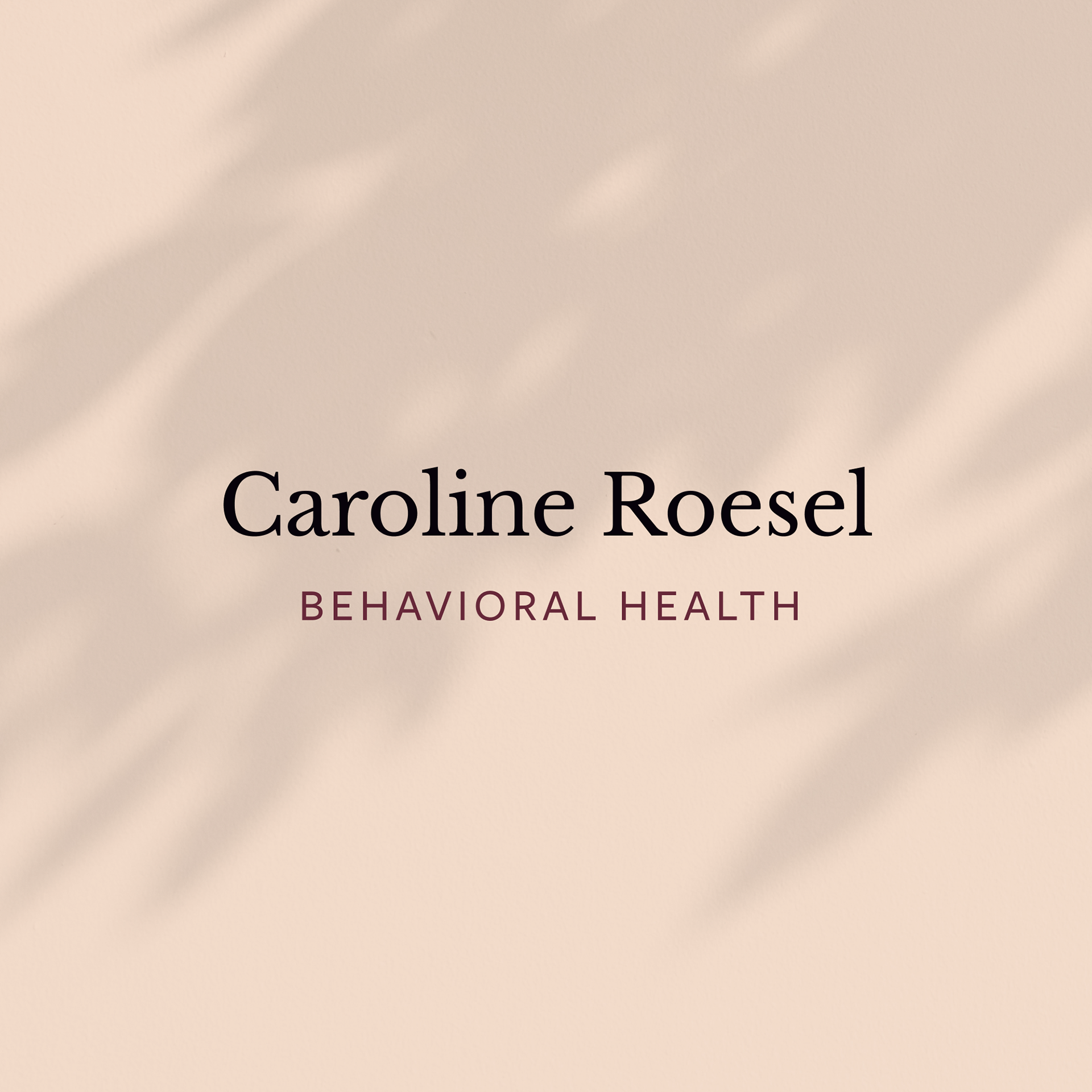 Web Design and Visual Identity for Caroline Roesel Behavioral Health by Chris Atkins Design