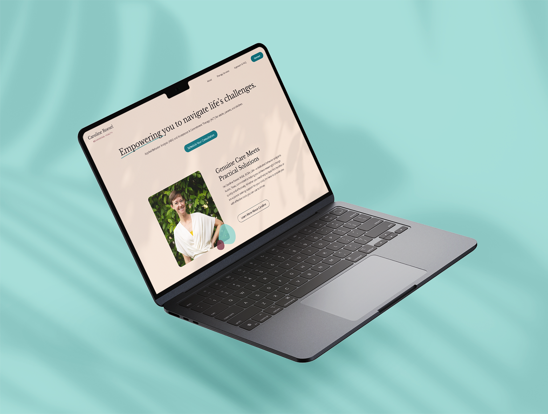 Web Design and Visual Identity for Caroline Roesel Behavioral Health by Chris Atkins Design