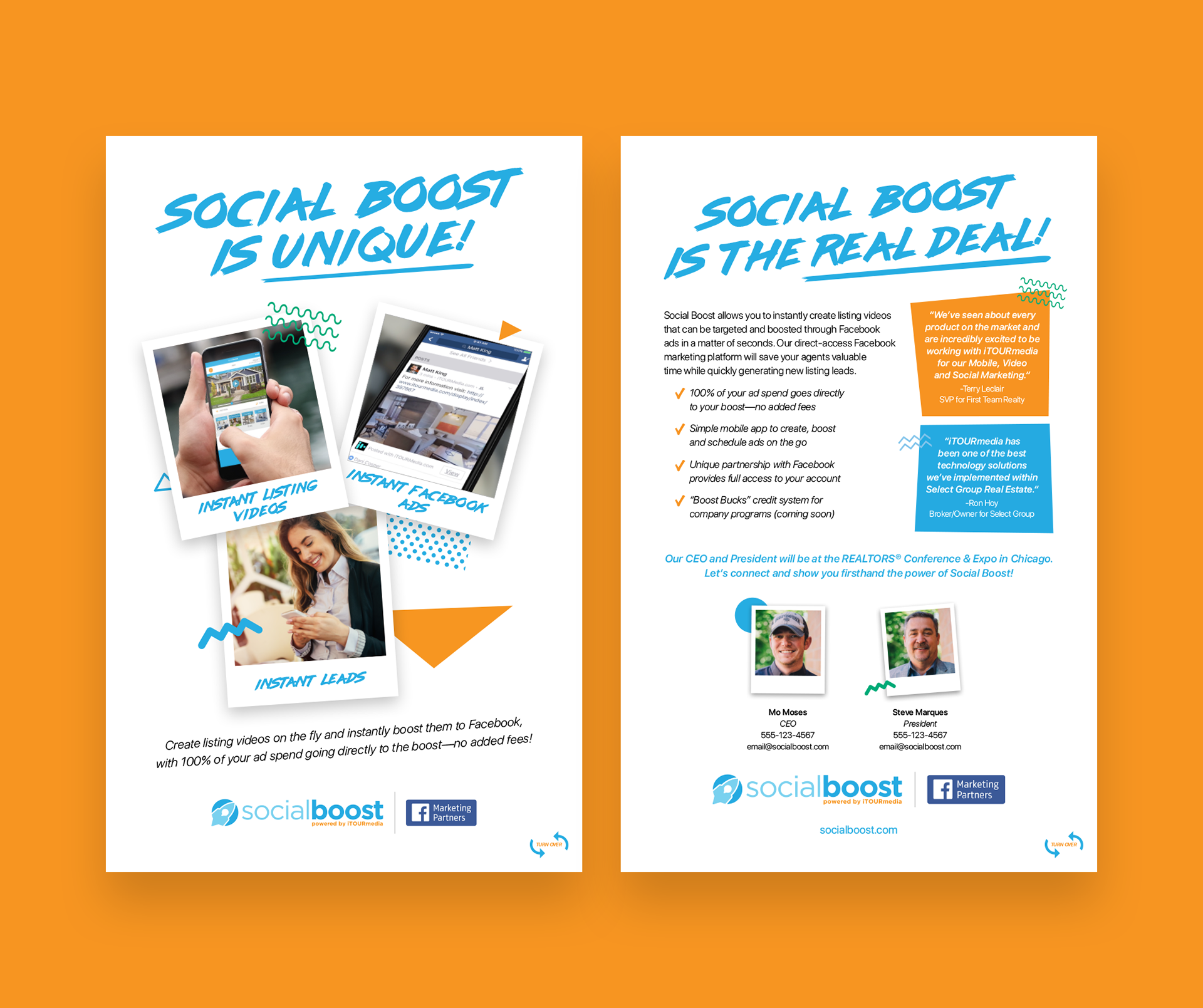 Social Boost - Freelance Print Design & Graphic Design by Chris Atkins Design