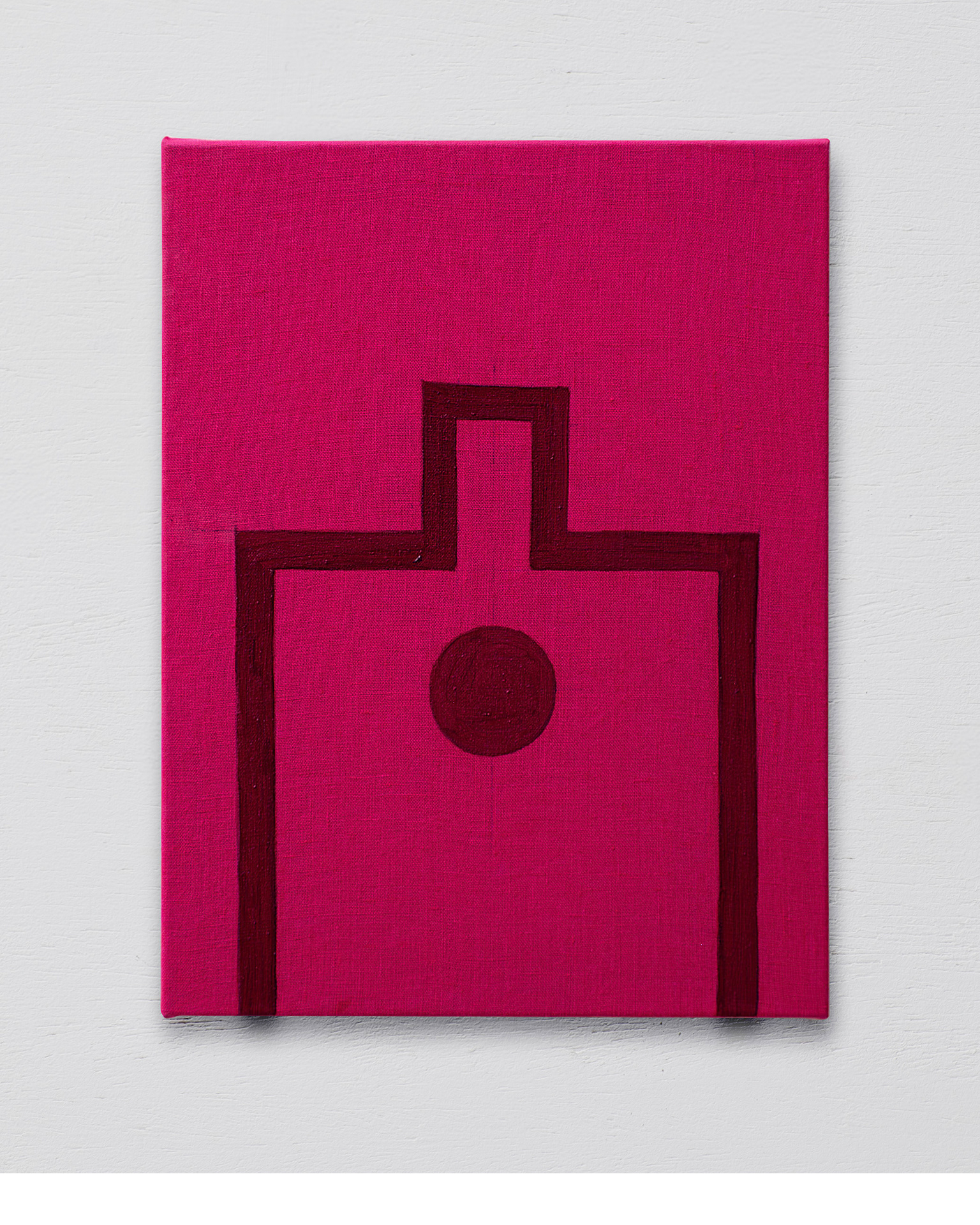 Série ornamentos, 2025. Óleo sobre linho colorido. 40 x 30 cm