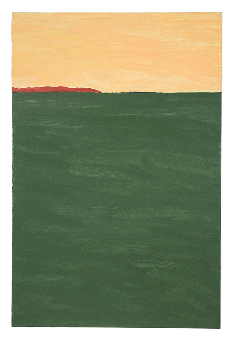 sem titulo, 2018. Óleo sobre tela. 20 x 40 cm