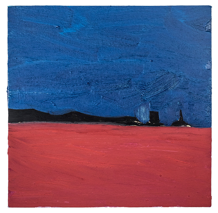 sem titulo, 2018. Óleo sobre tela. 15 x 15 cm
