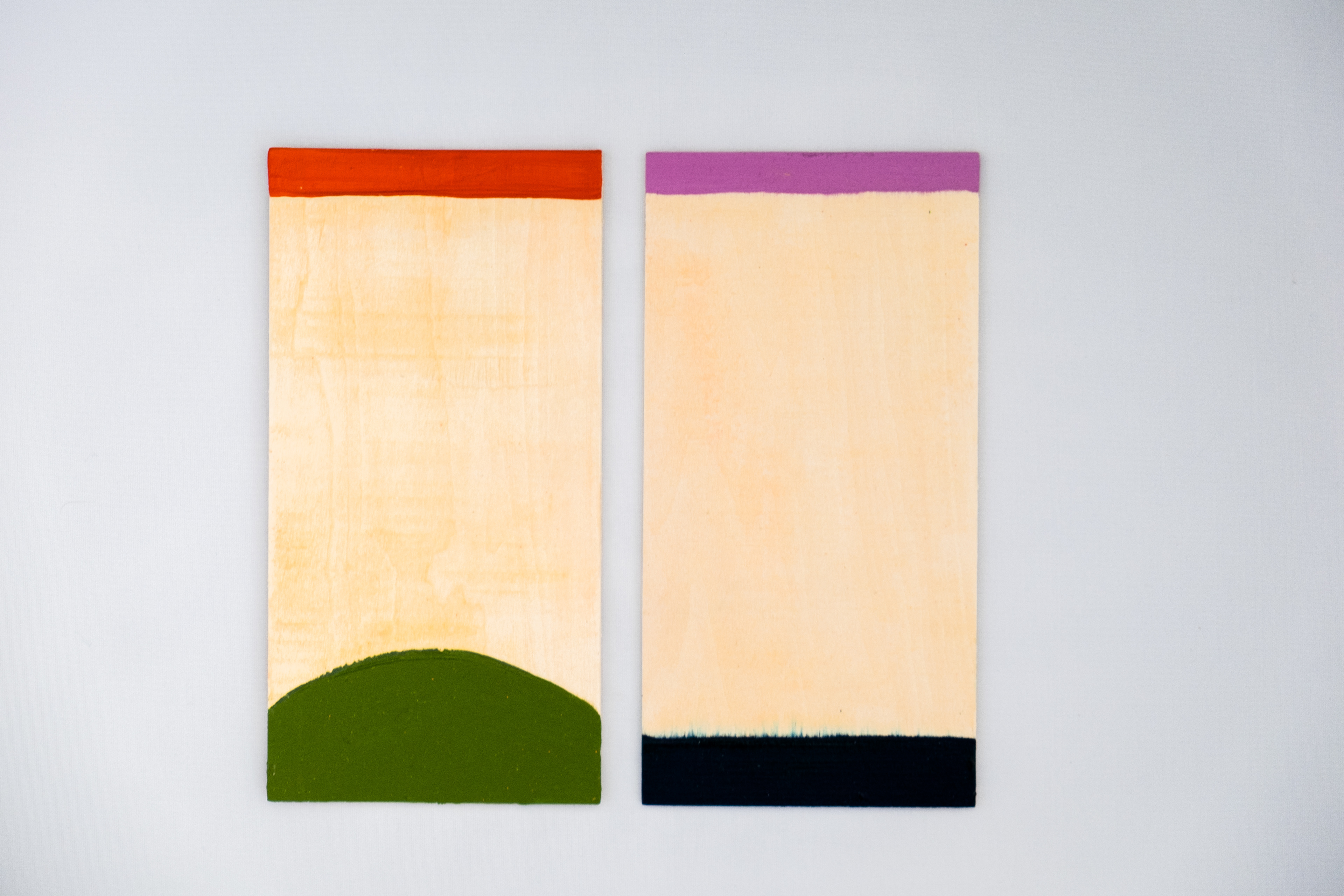 Sem título, 2018. Óleo sobre madeira. 20 x 10 cm