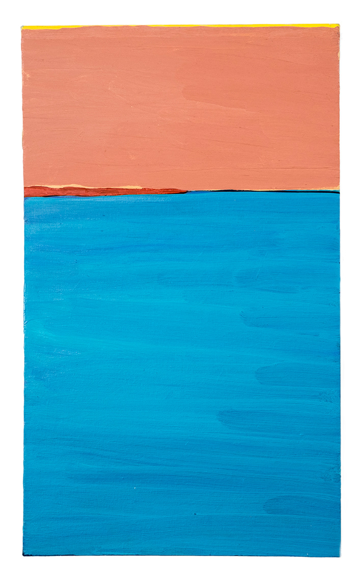 sem titulo, 2018. Óleo sobre tela. 20 x 40 cm
