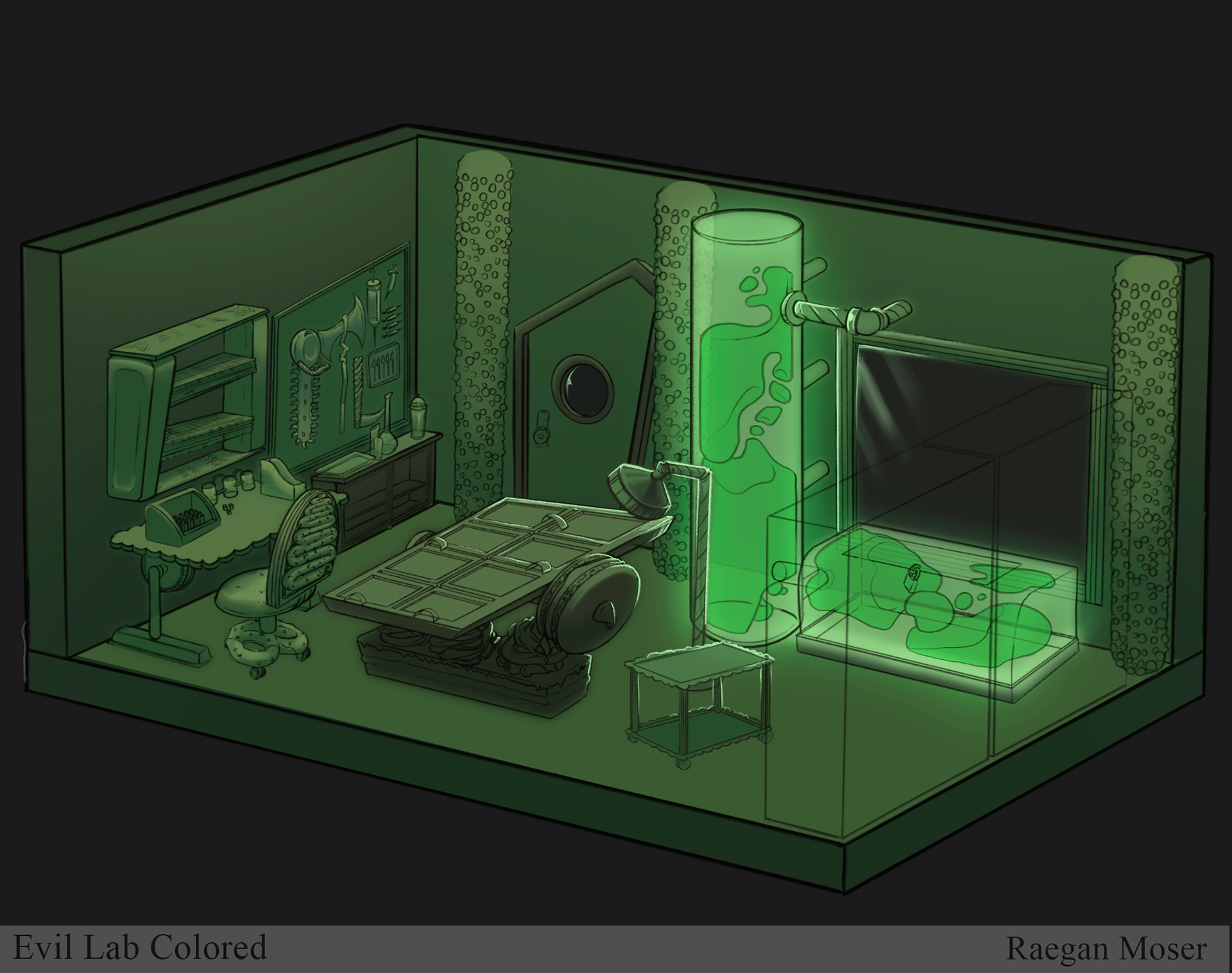 Evil Lab Design Colored