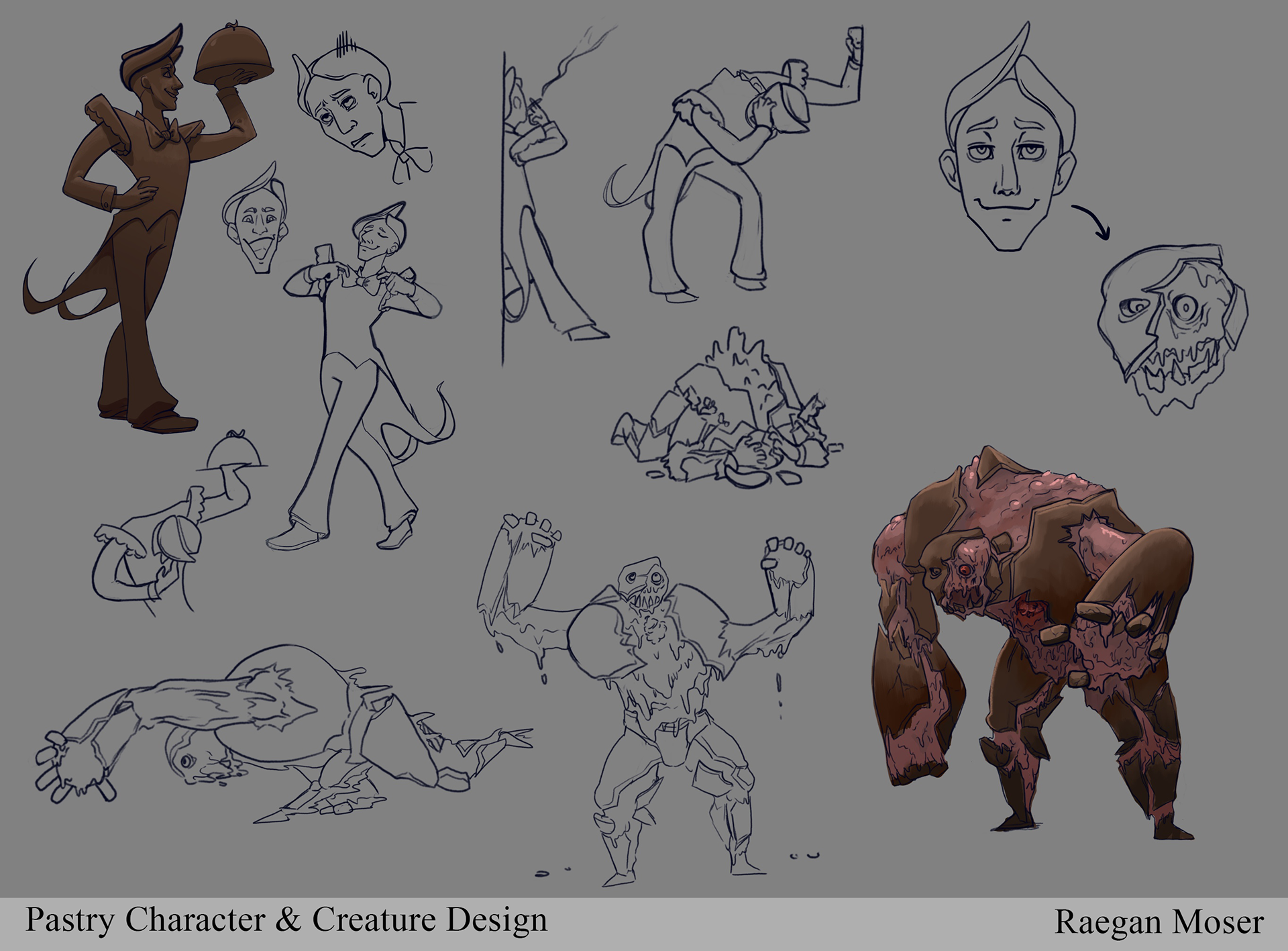 Pastry Character Design Exploration