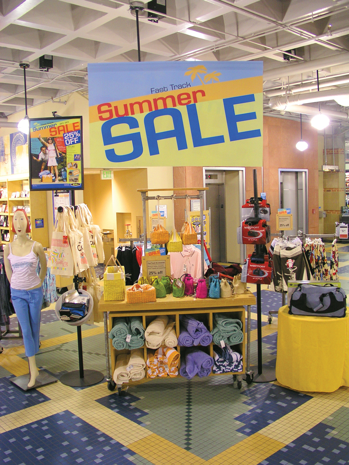 UCLA Store Summer Sale Display