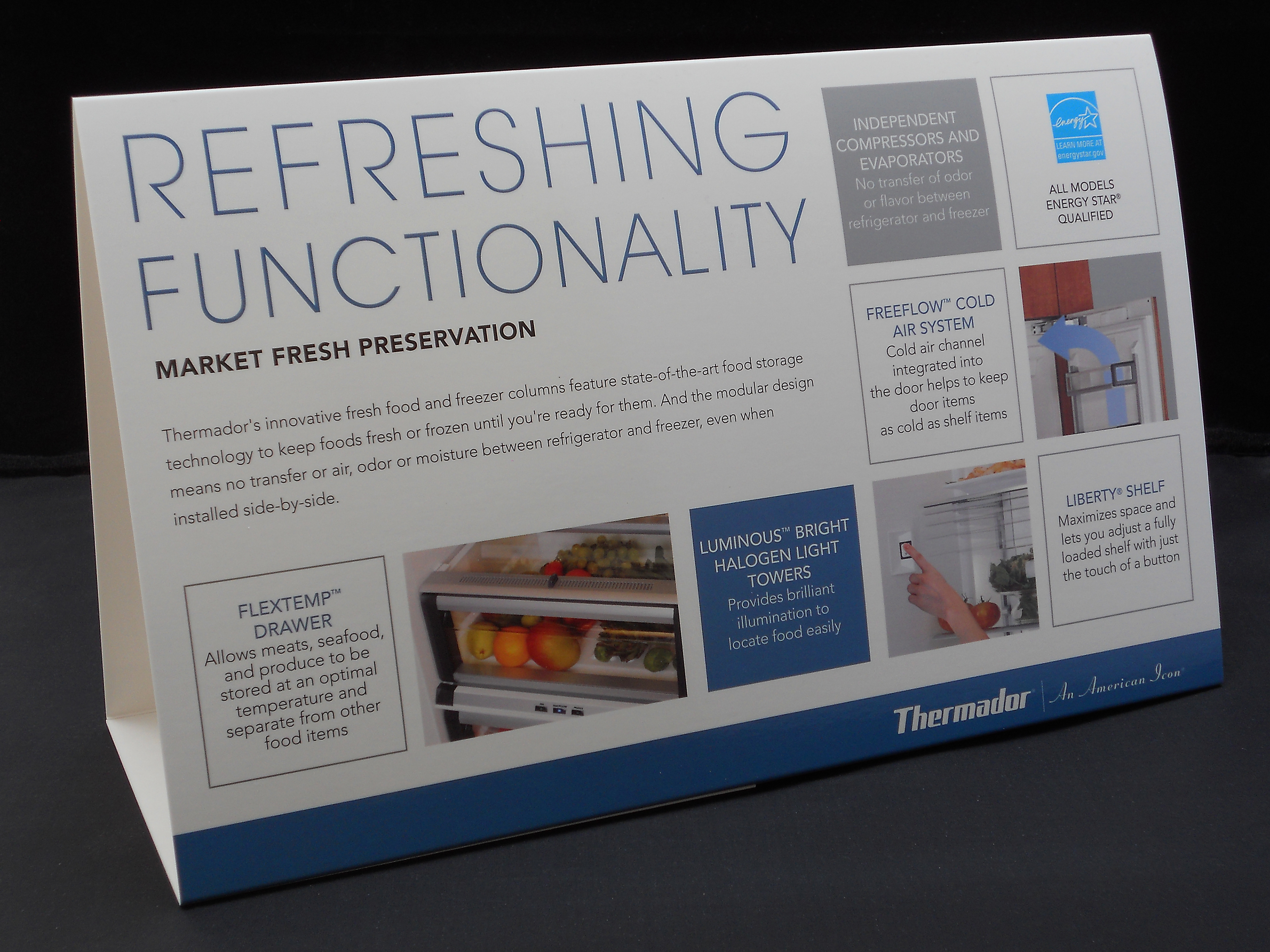 Thermador Refrigeration Tent Card