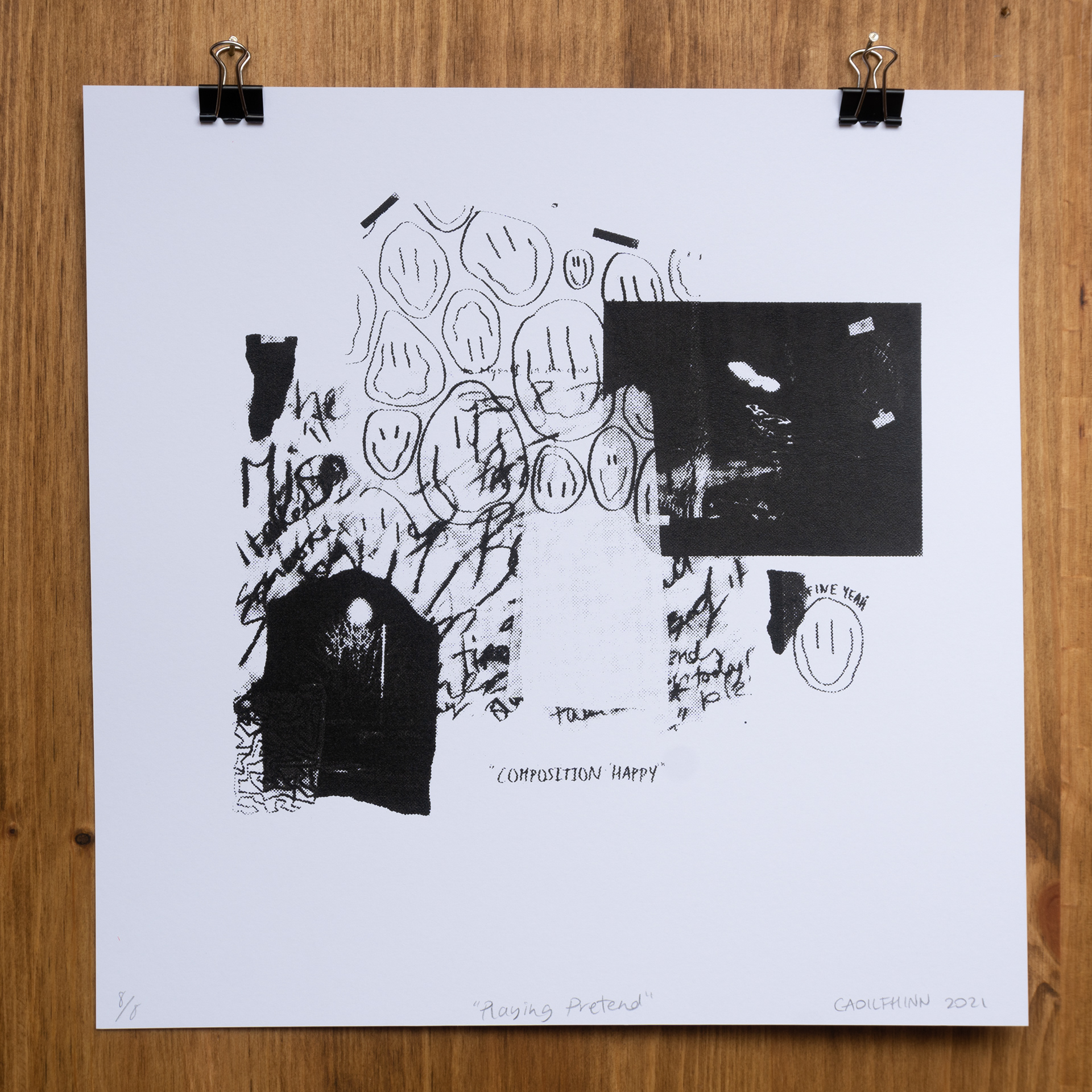 "Playing Pretend" screen print, edition of 8