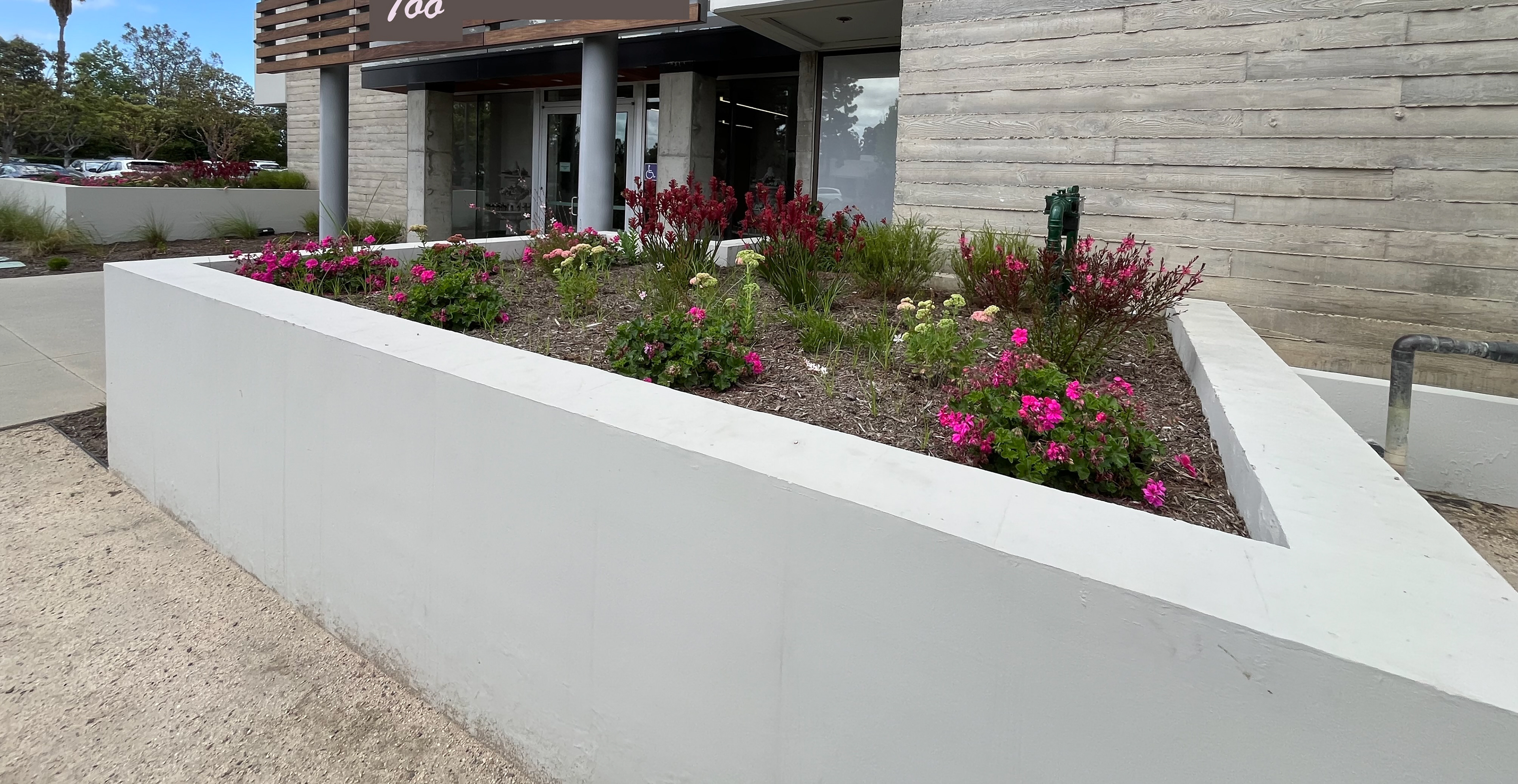 RAISED WEST PLANTER /SEASONAL BLOOMS