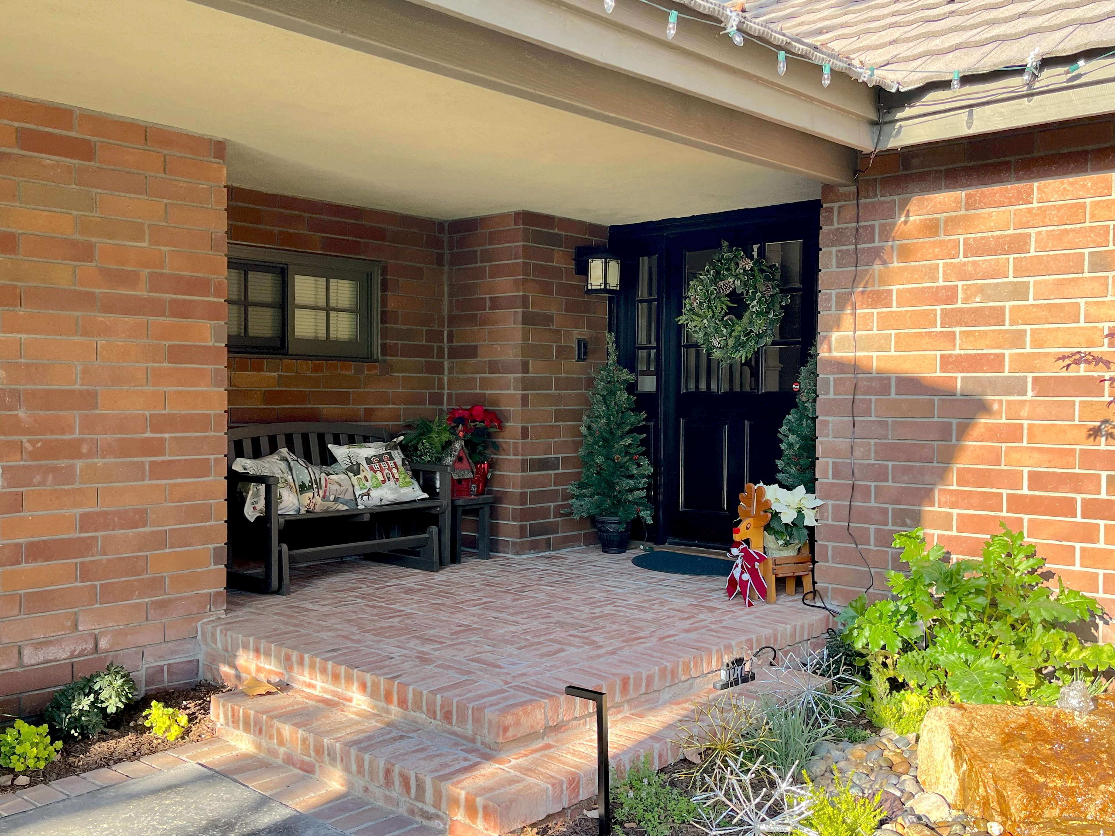 NEW BRICK FRONT PORCH