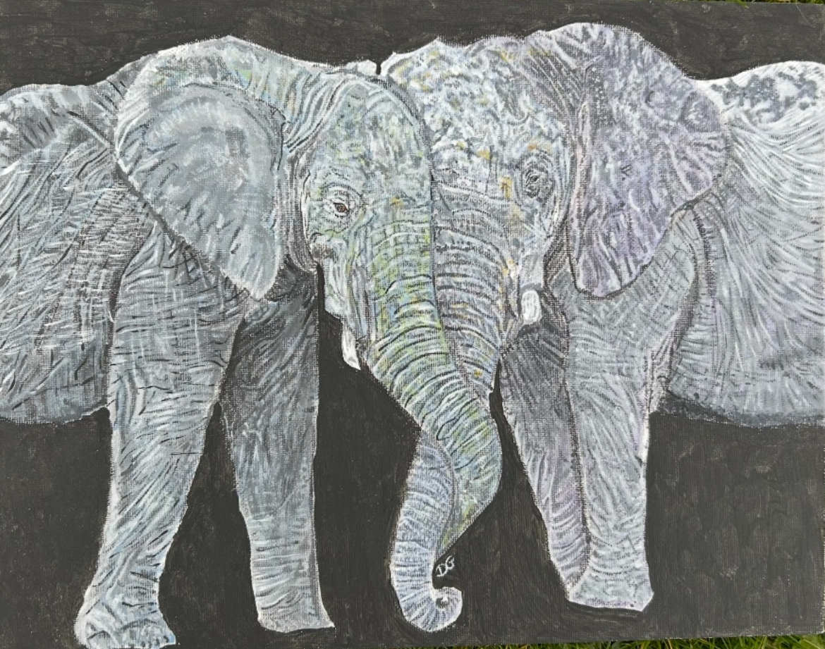 Errol and Enid: Trunks Entwined Hearts Aligned