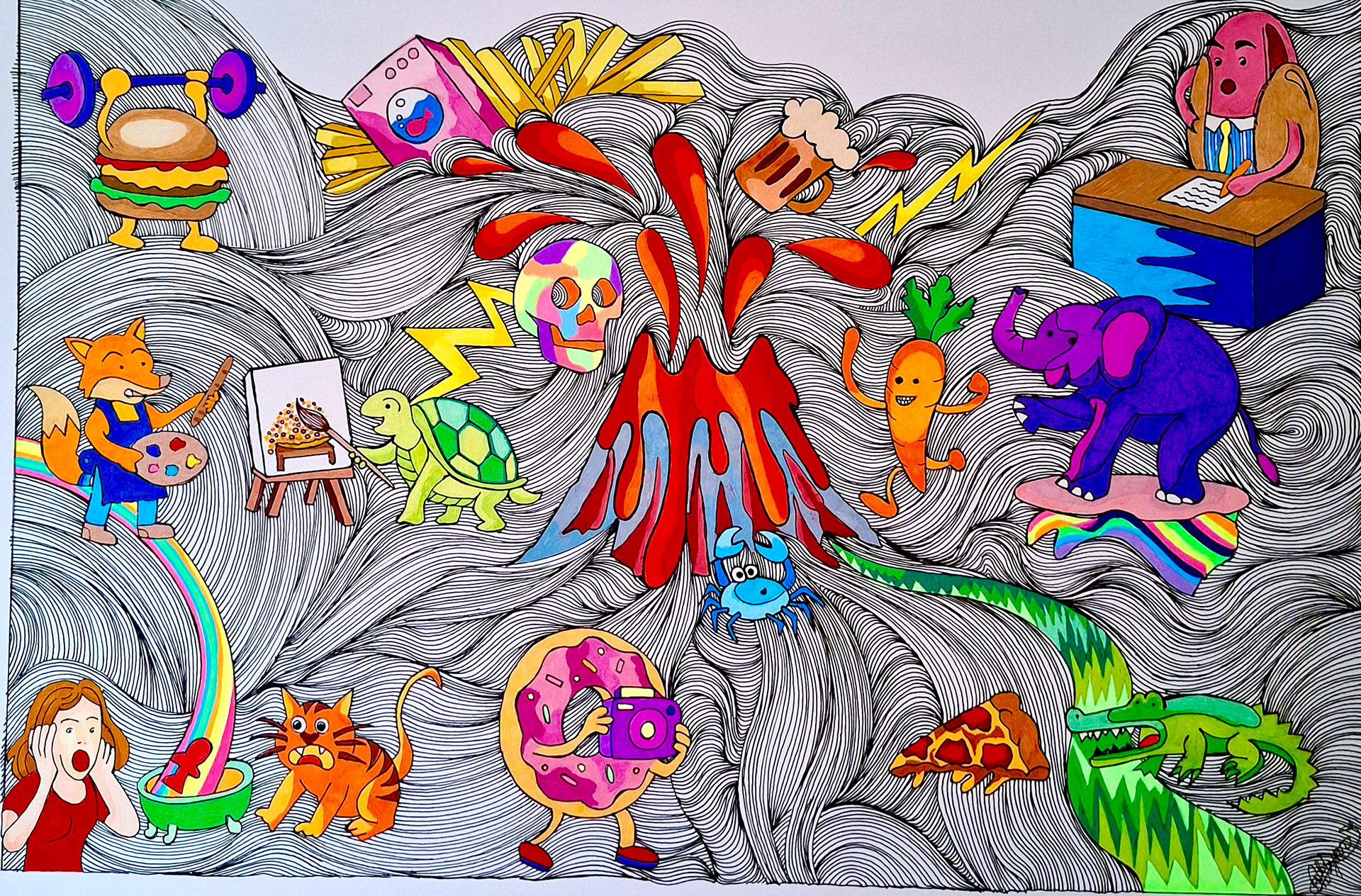 Eruption of the absurd