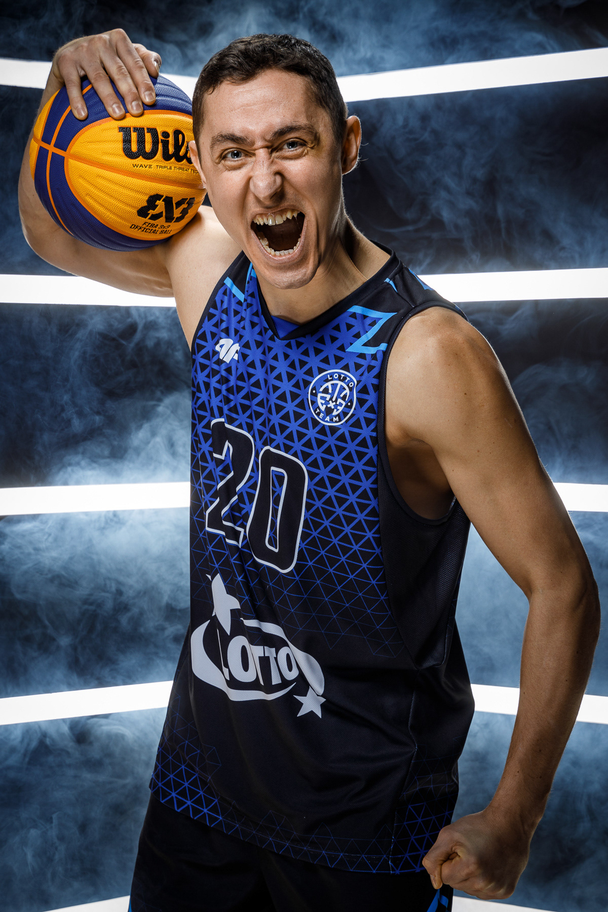 Łukasz, reprezentant Polski w koszykówce 3x3
