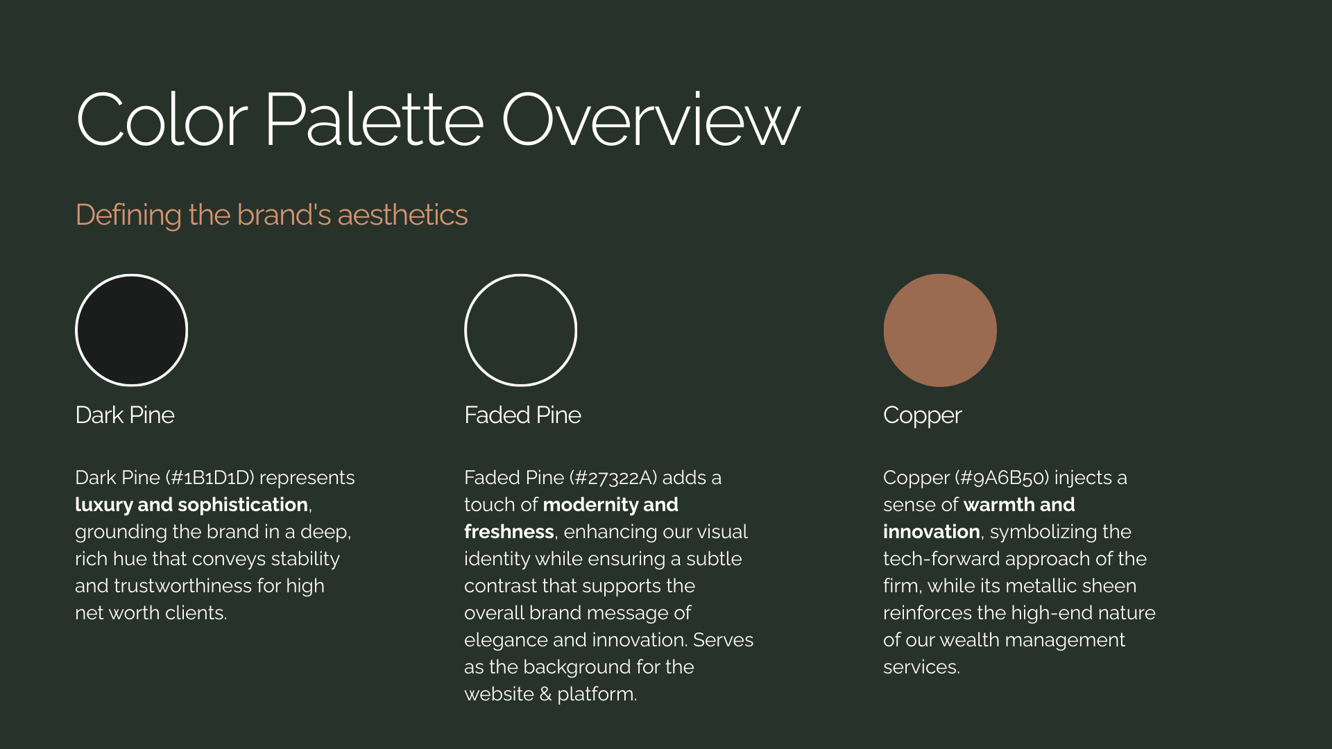 Financial Industry Branding and Identity: Color Palette