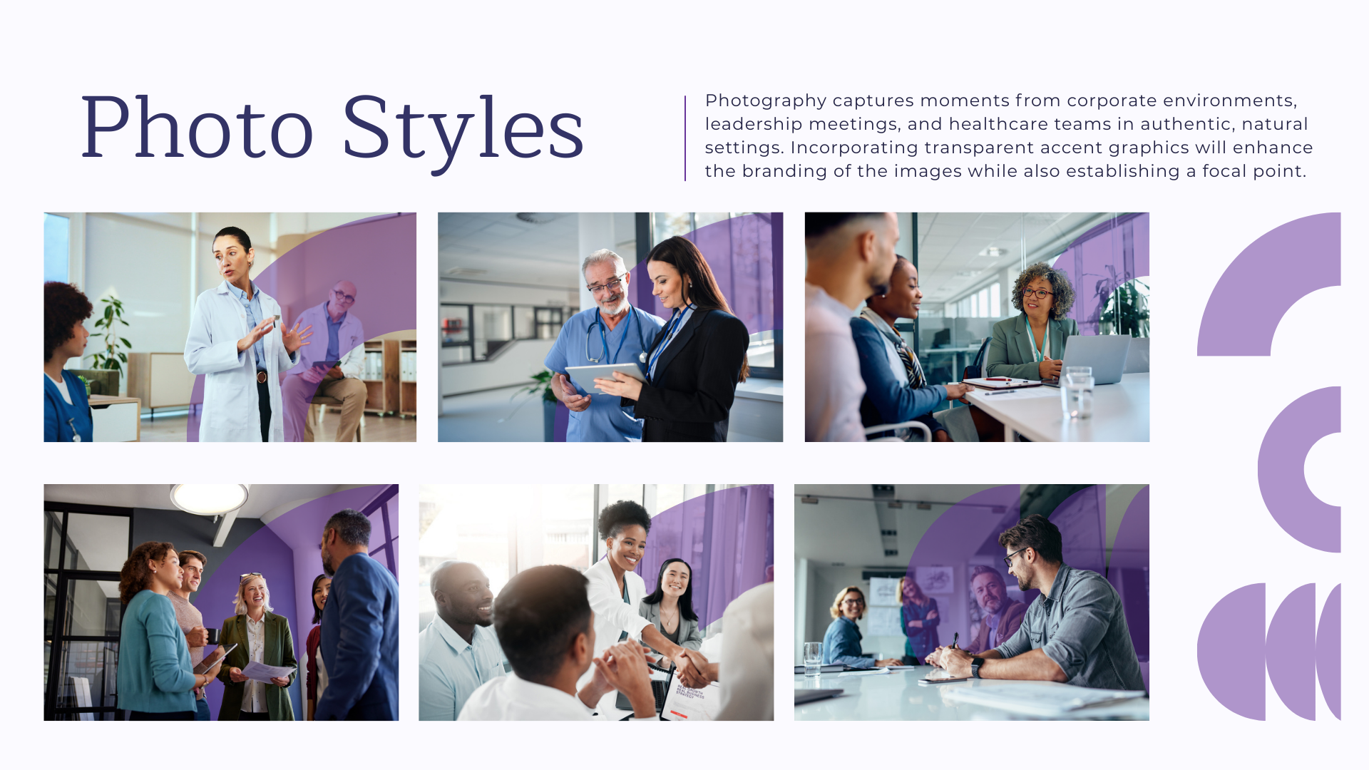 Branding and Identity Design: Photography styles