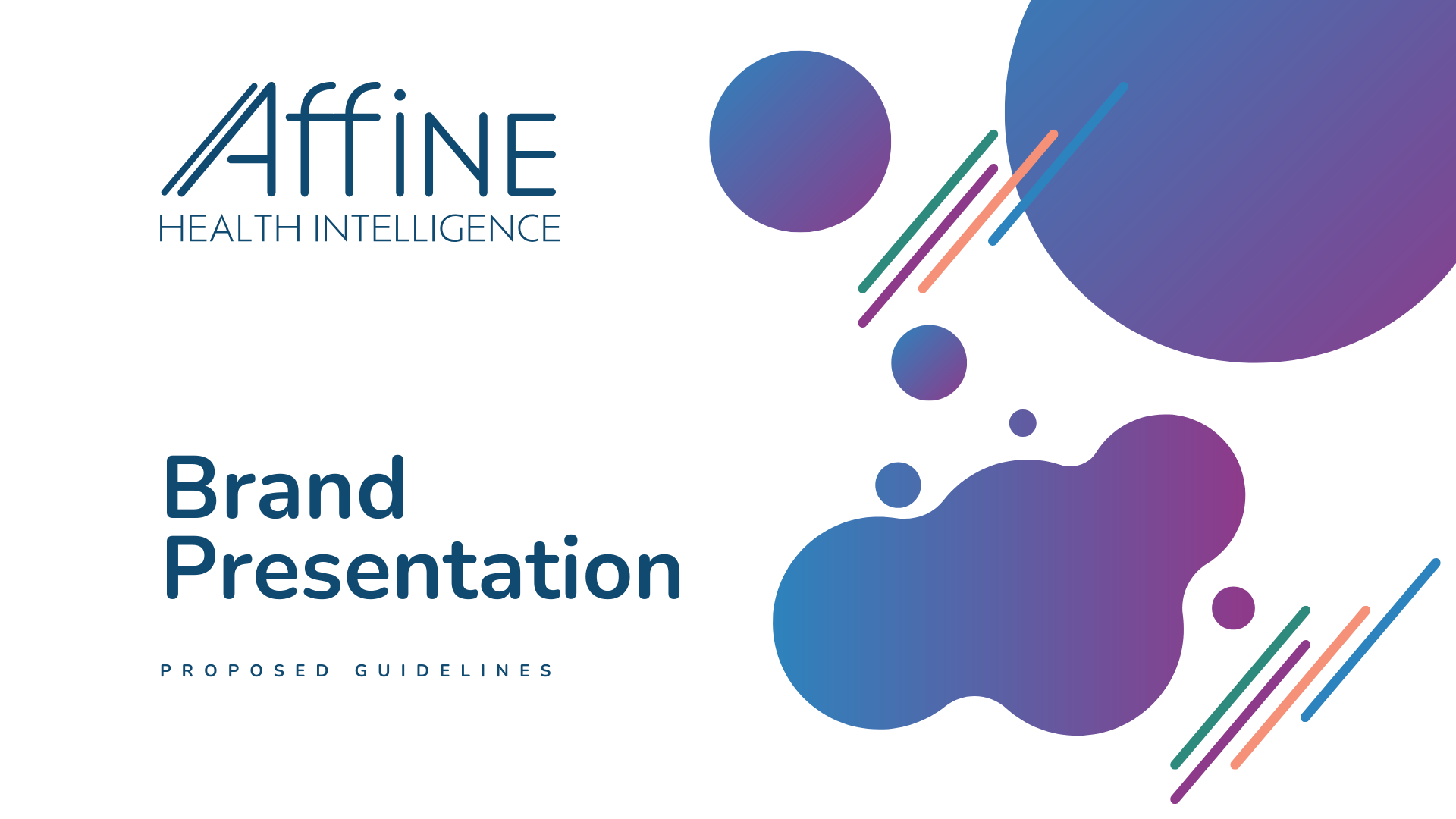 Healthcare Data Company Branding and Identity Design: Pitch Deck Design