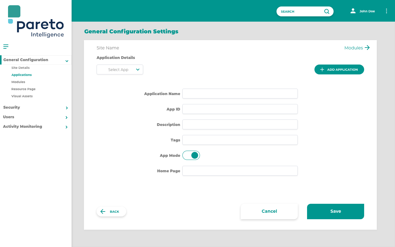 Admin View: Application Details