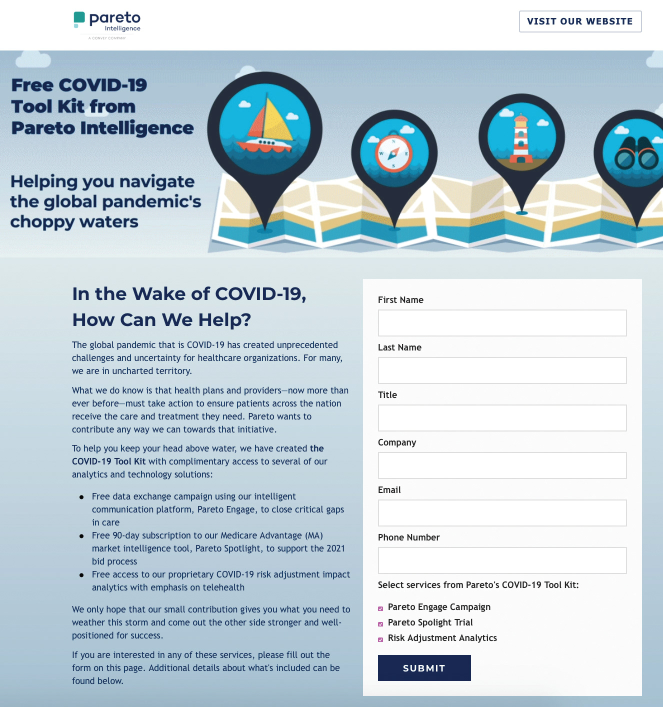 Landing Page with Form