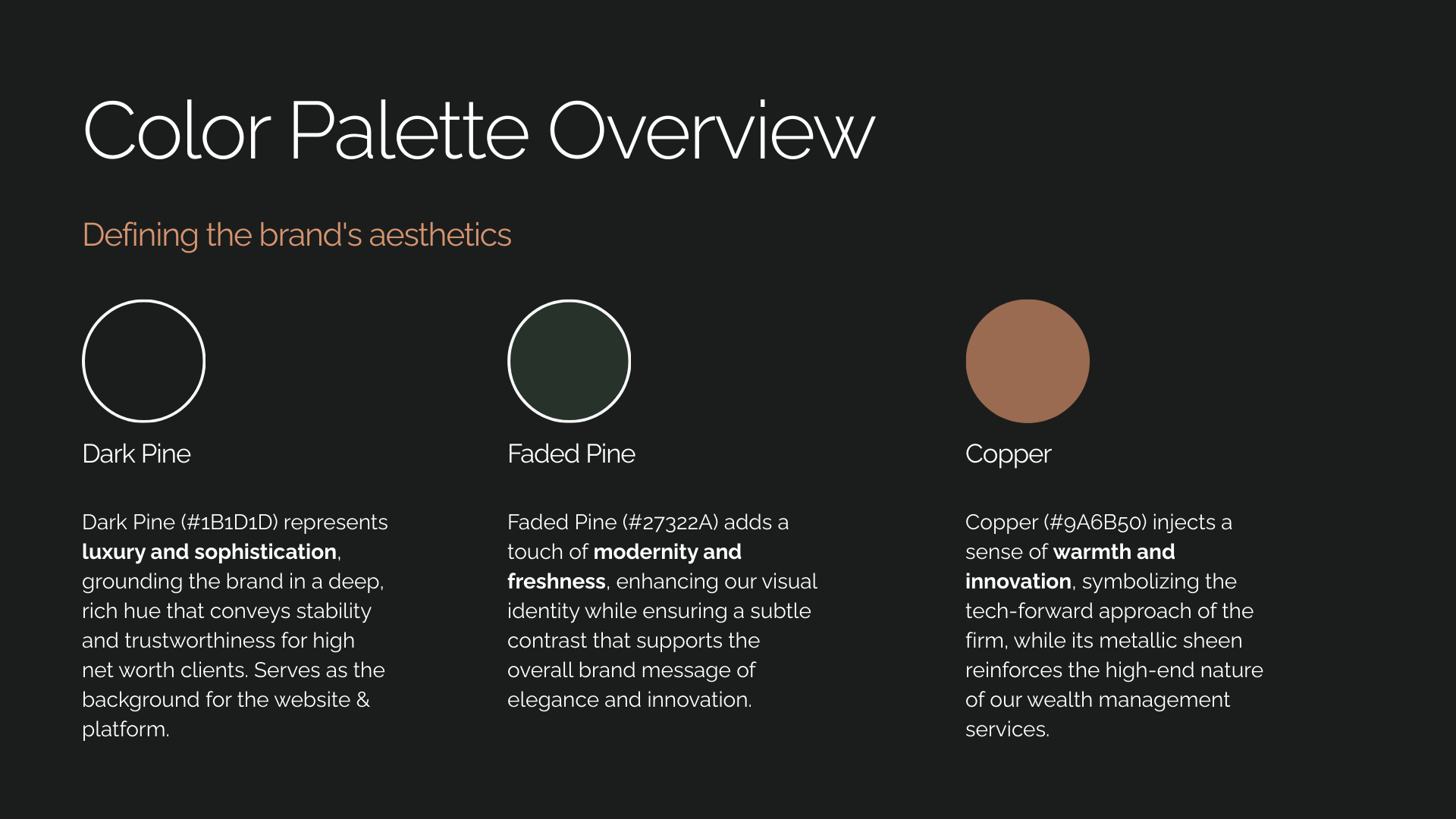 Financial Industry Branding and Identity: Color Palette