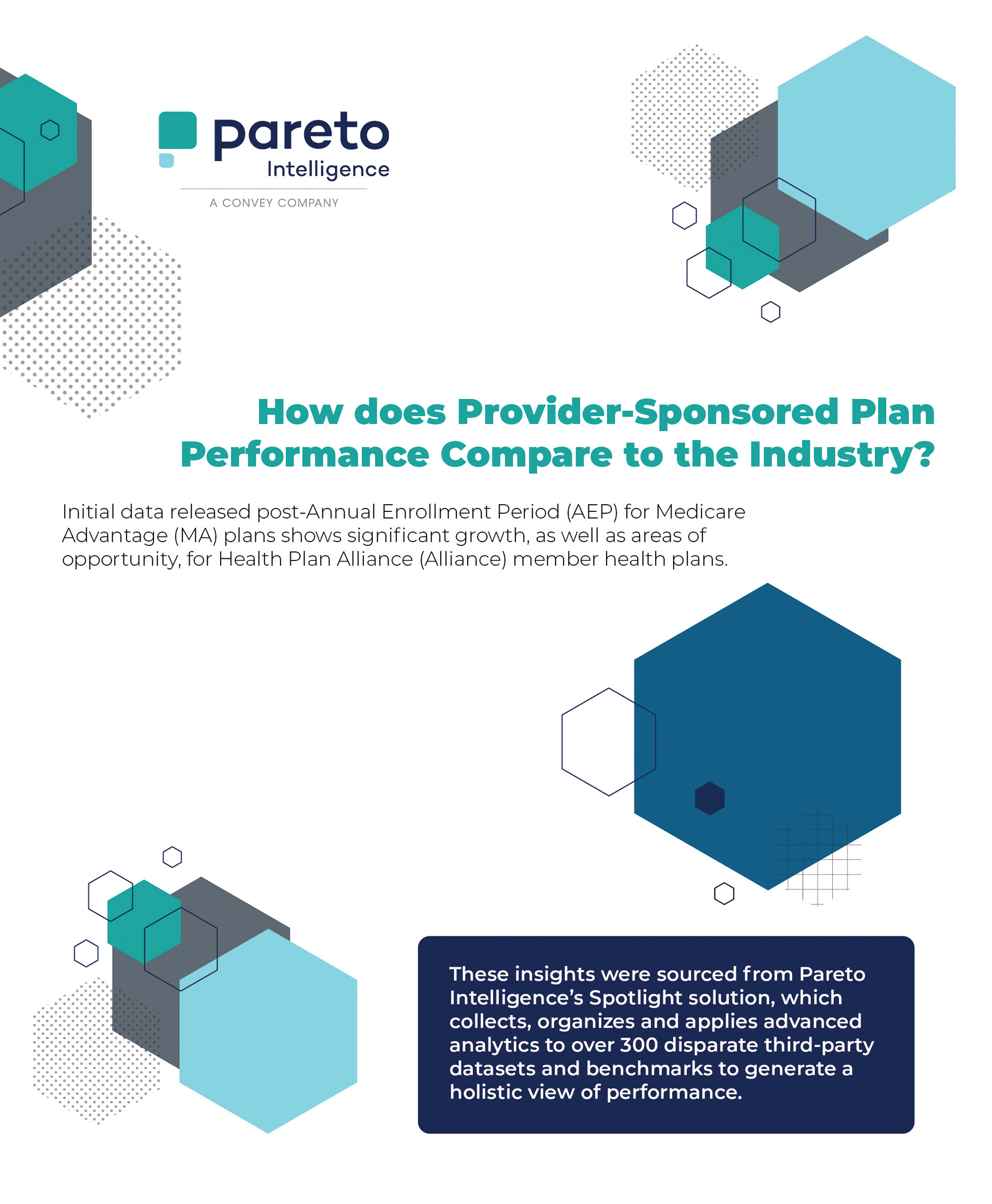 AEP Data Infographic brochure, front.