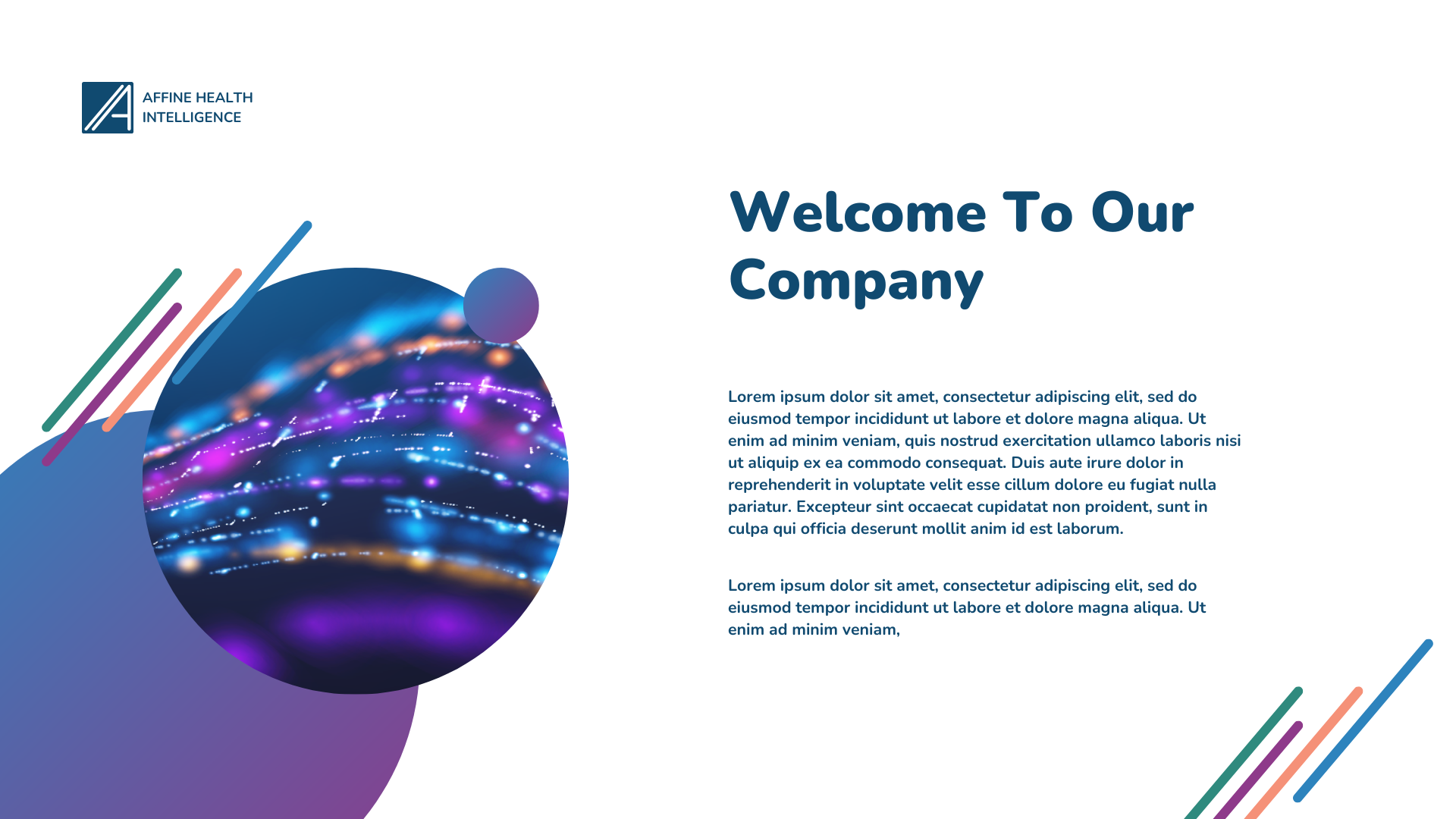 Healthcare Data Company Branding and Identity Design: Pitch Deck Design