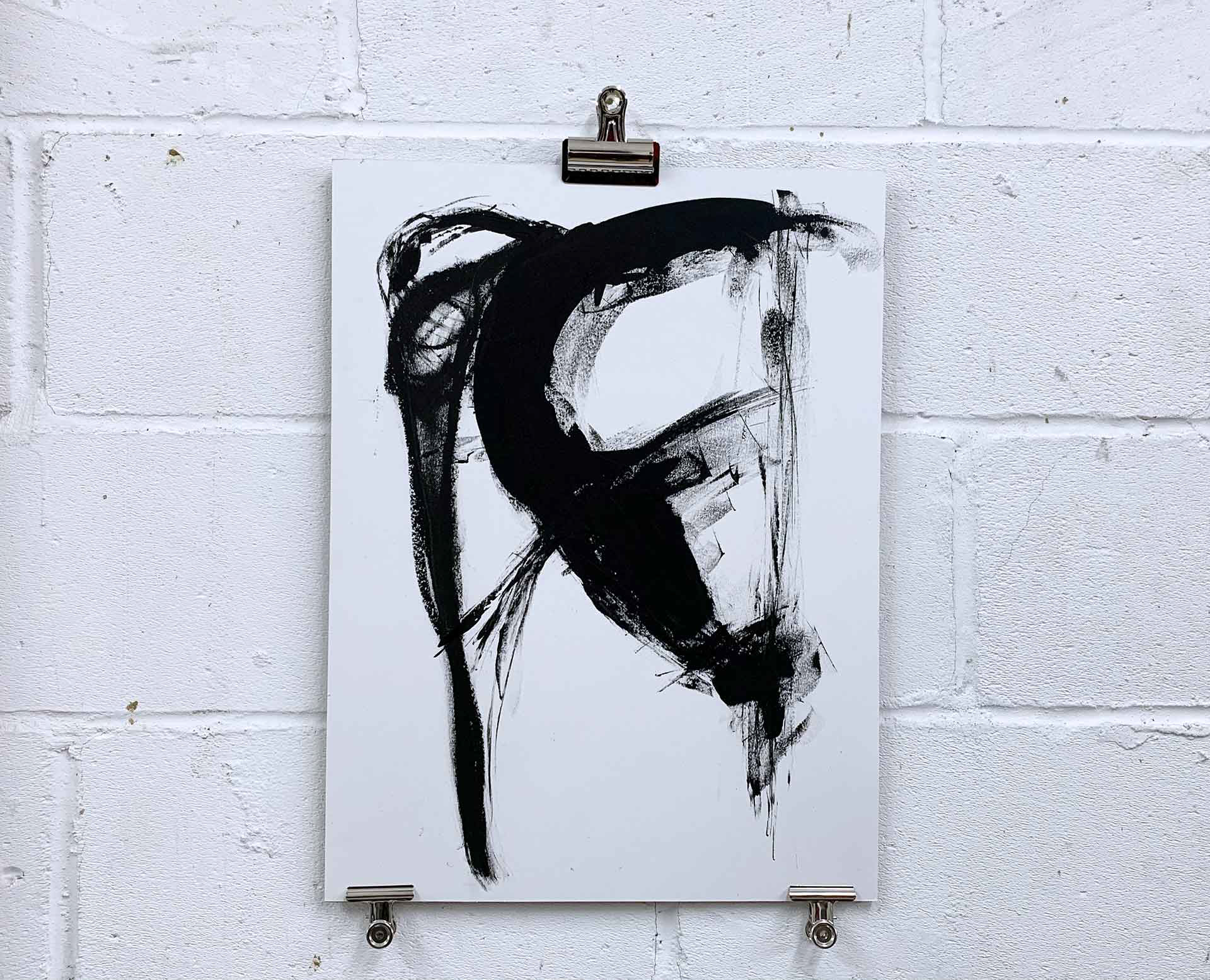 Torso 1. Acrylic, Oil Stick on heavy paper 42x56cm