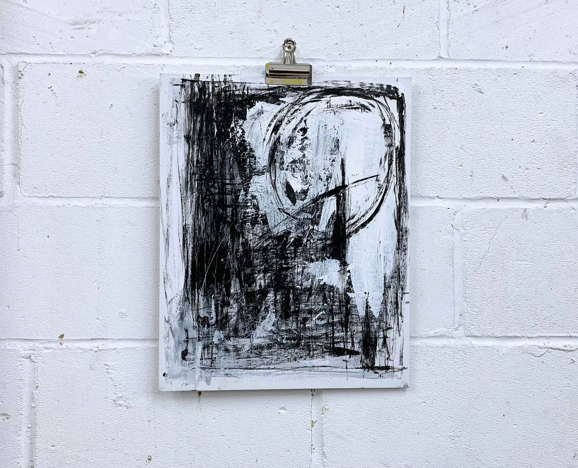 H's vision No1. Acrylic on canvas board.