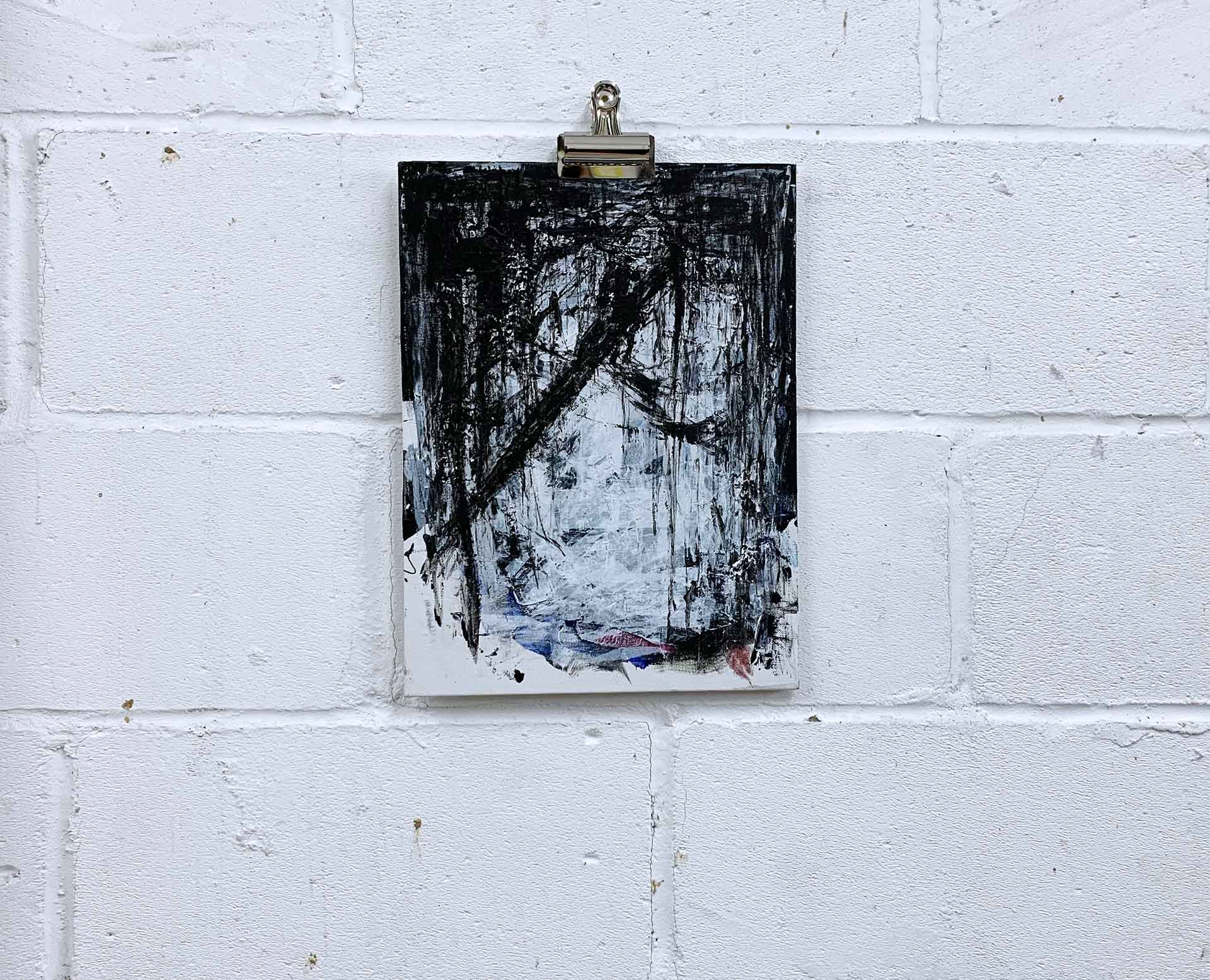 H's vision No4. Acrylic on canvas board.