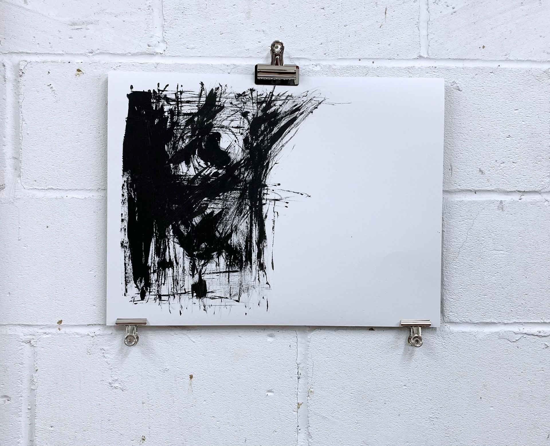 Counting #2. Acrylic on heavy paper 56x42cm