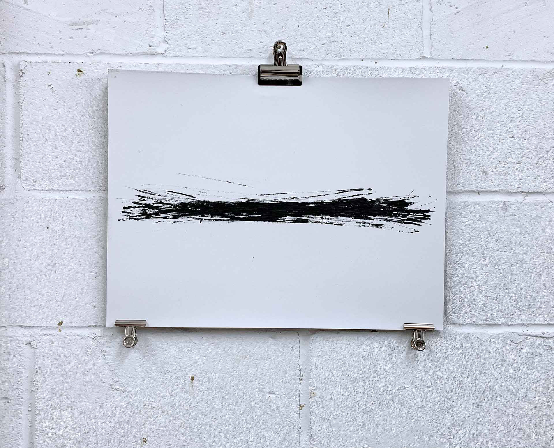 Counting #5. Acrylic on heavy paper 56x42cm