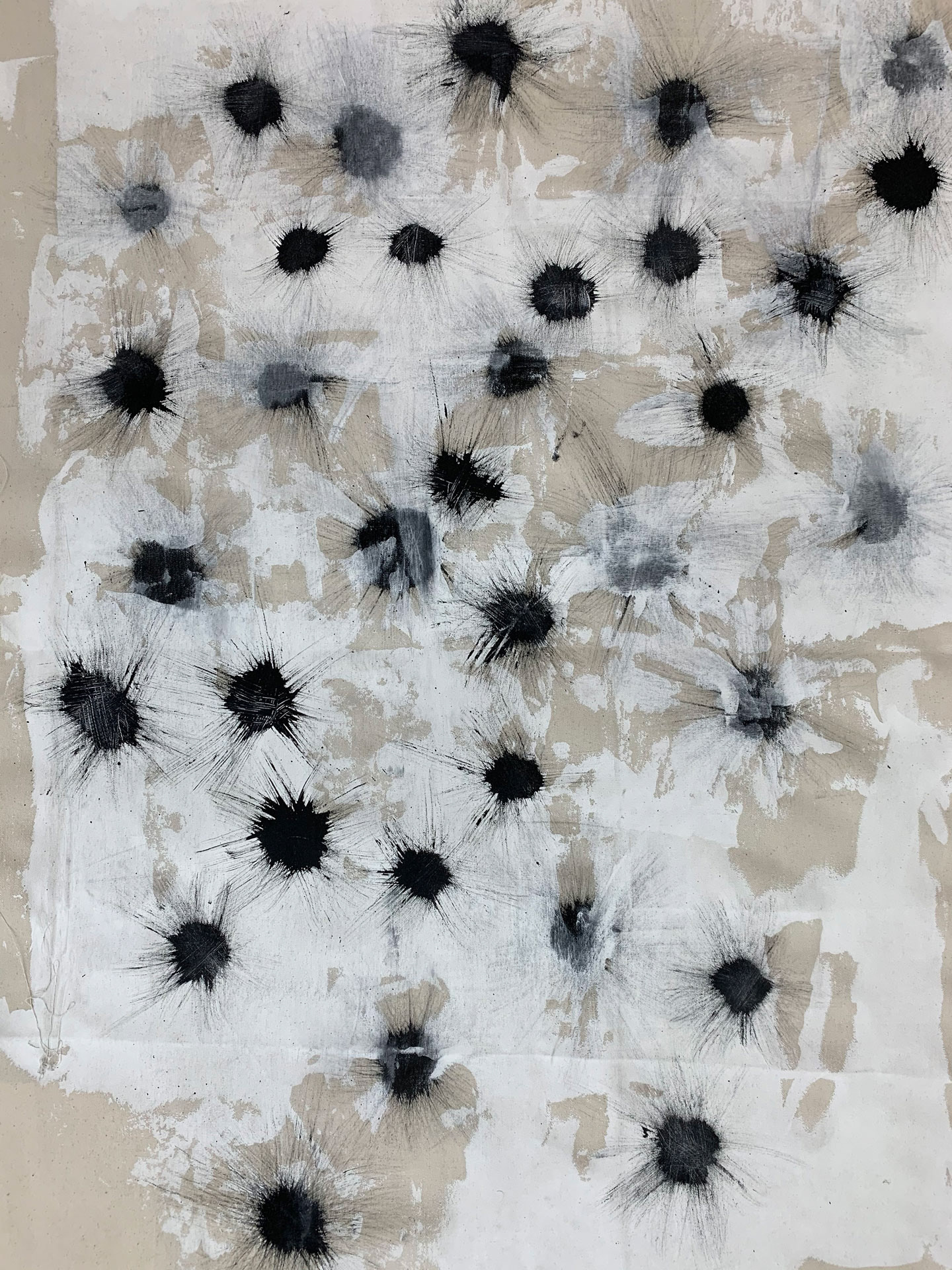 Proliferate . Acrylic, sand on Canvas. 100 x 80 x 3cm (NOT FOR SALE)