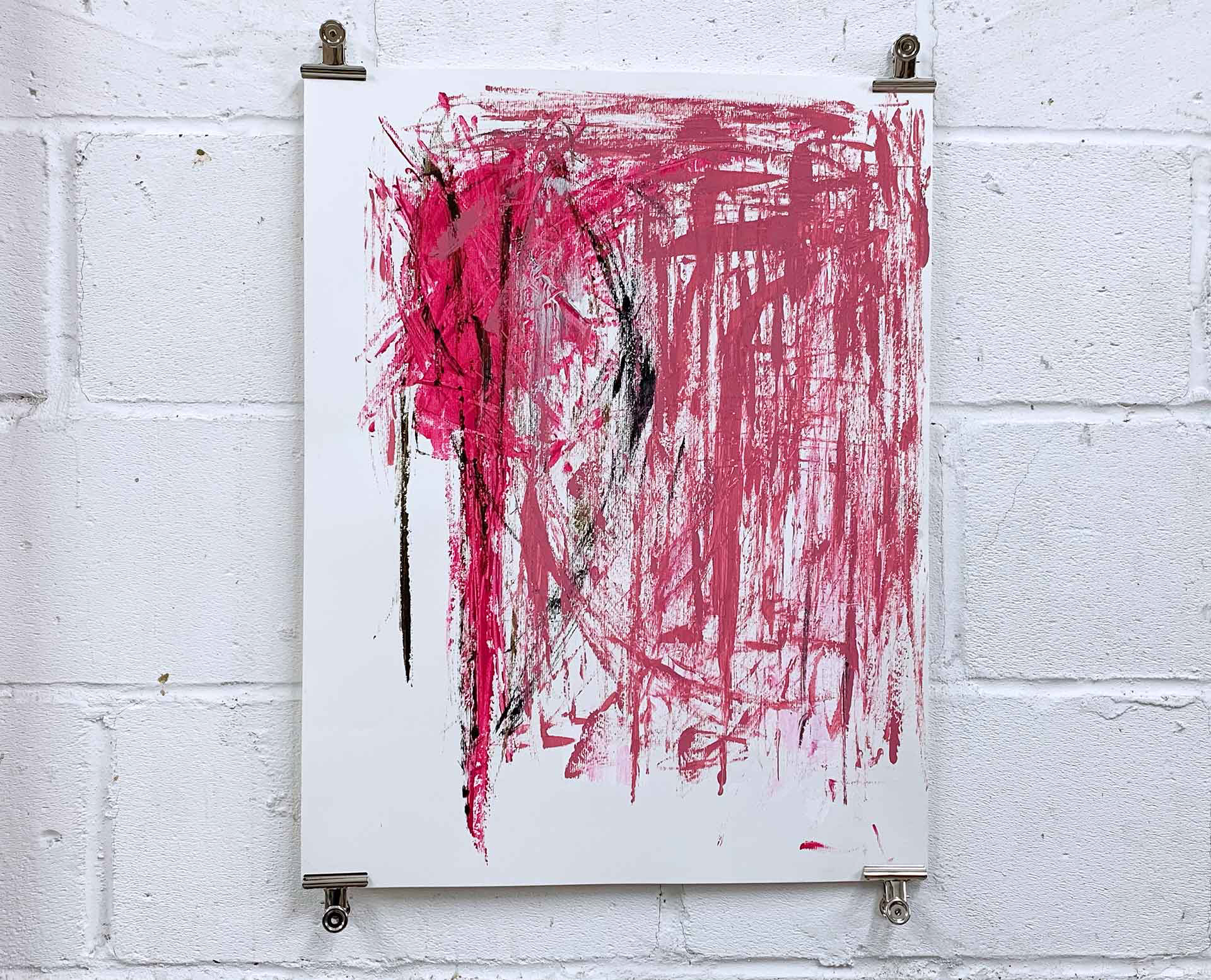 Sakura #3. Acrylic, on heavy paper