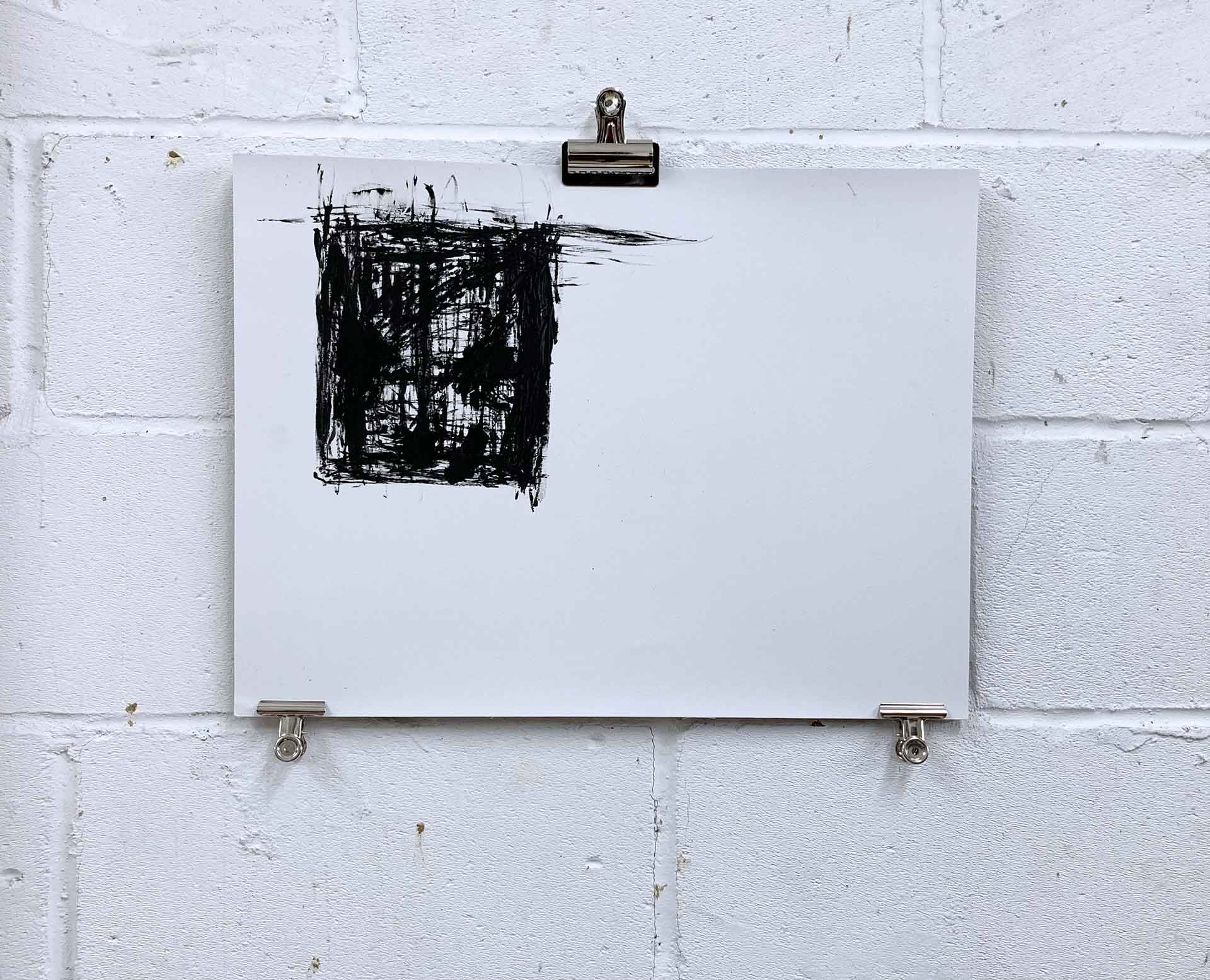 Counting #1. Acrylic on heavy paper 56x42cm