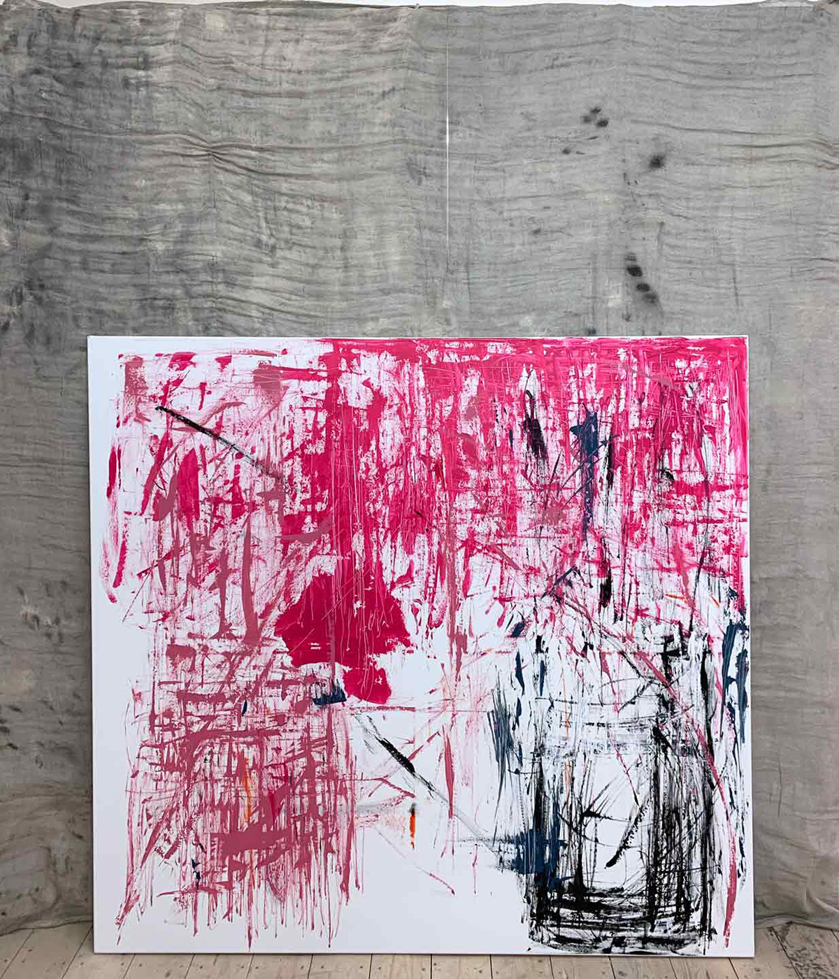 Memories of Sakura #1. Acrylic on Canvas 160x150cm