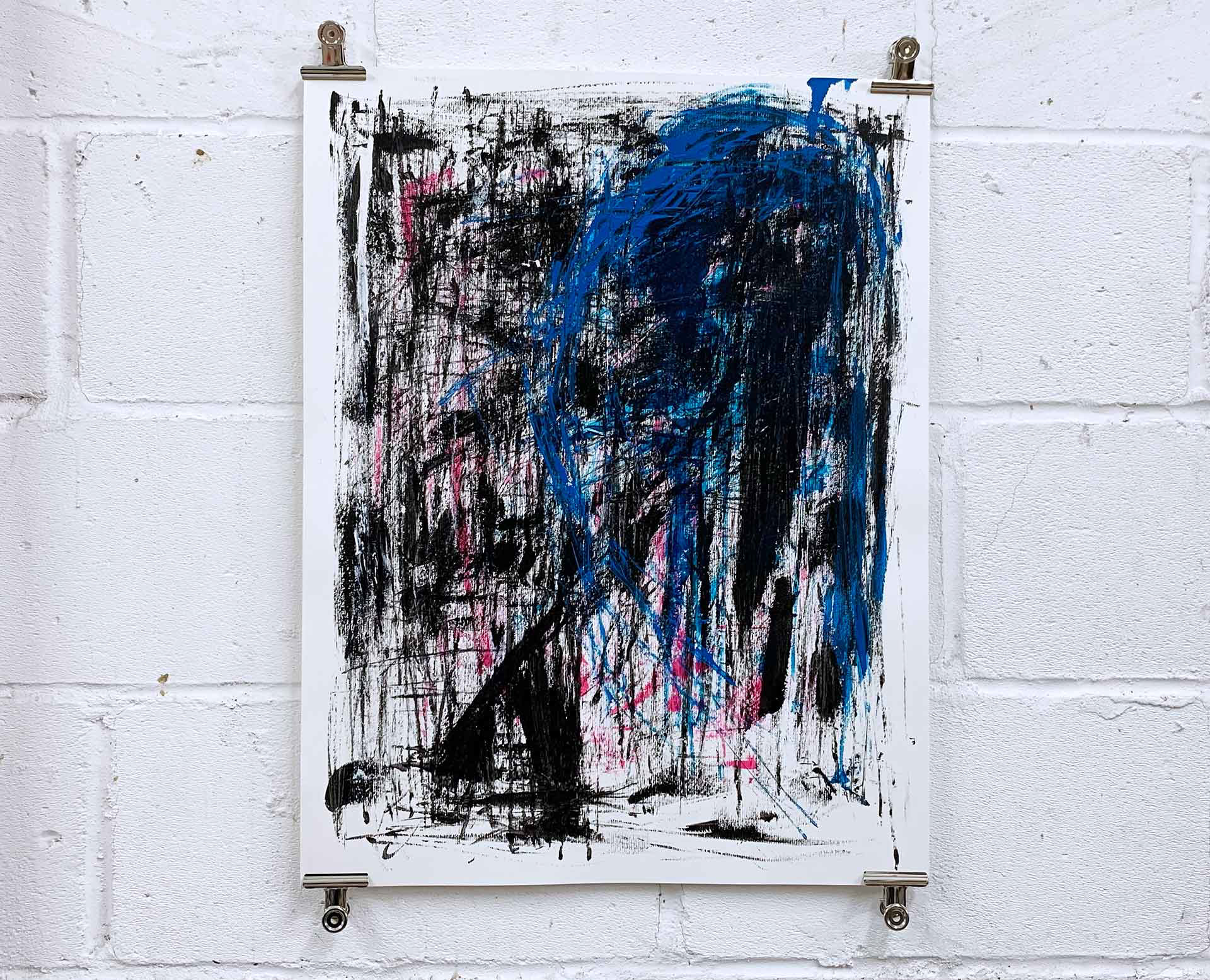  Acrylic, Oil Stick on heavy paper