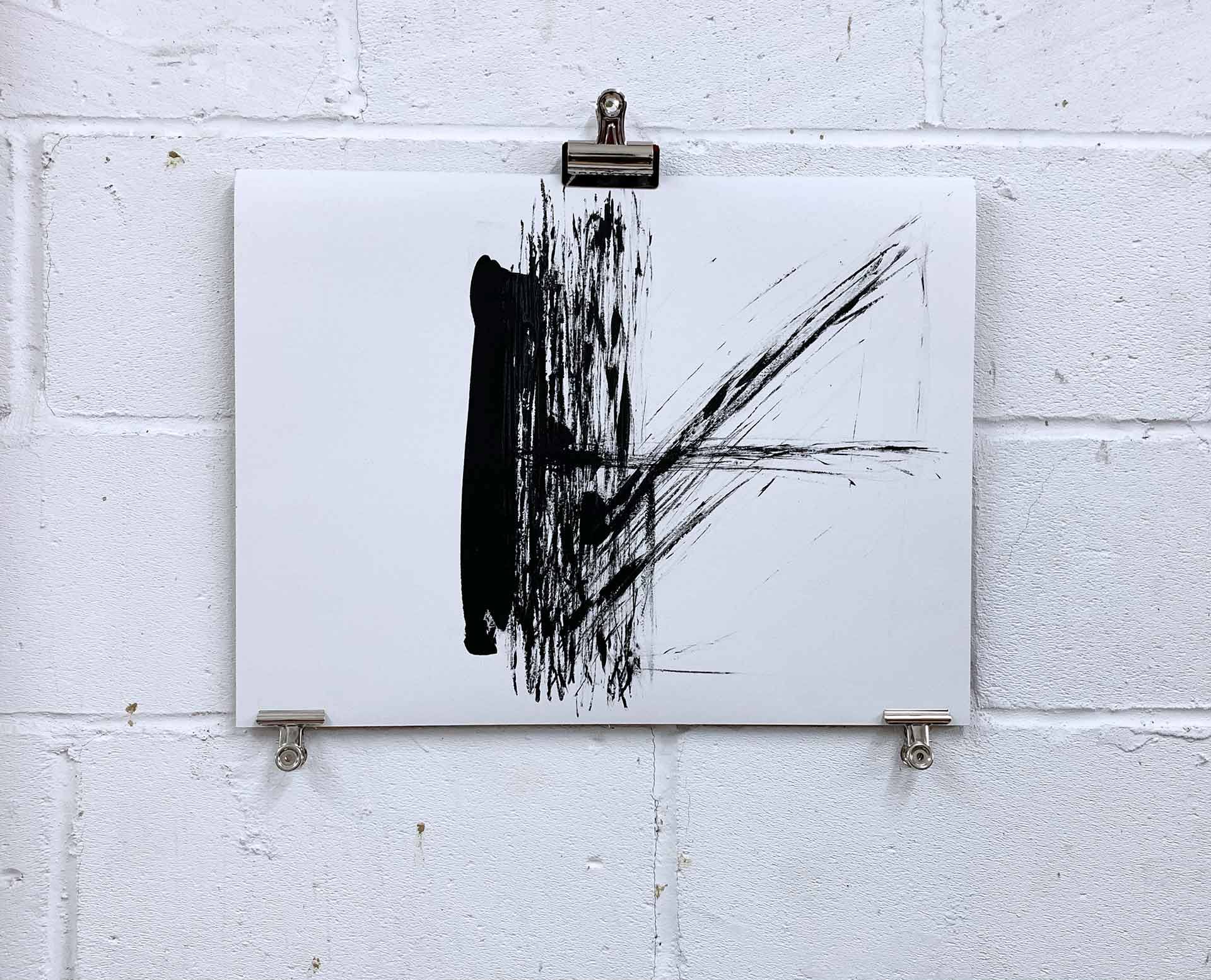 Counting #4. Acrylic on heavy paper 56x42cm