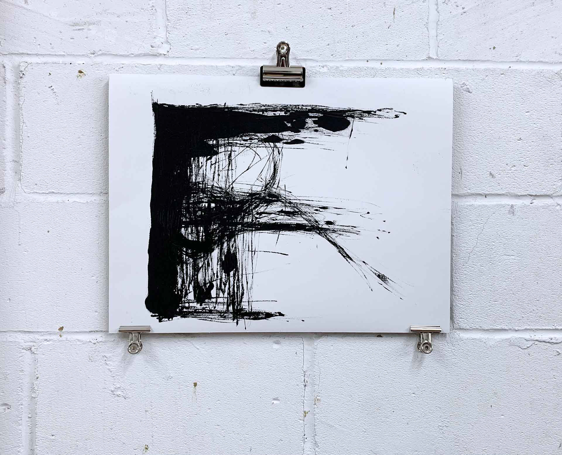 Counting #3. Acrylic on heavy paper 56x42cm