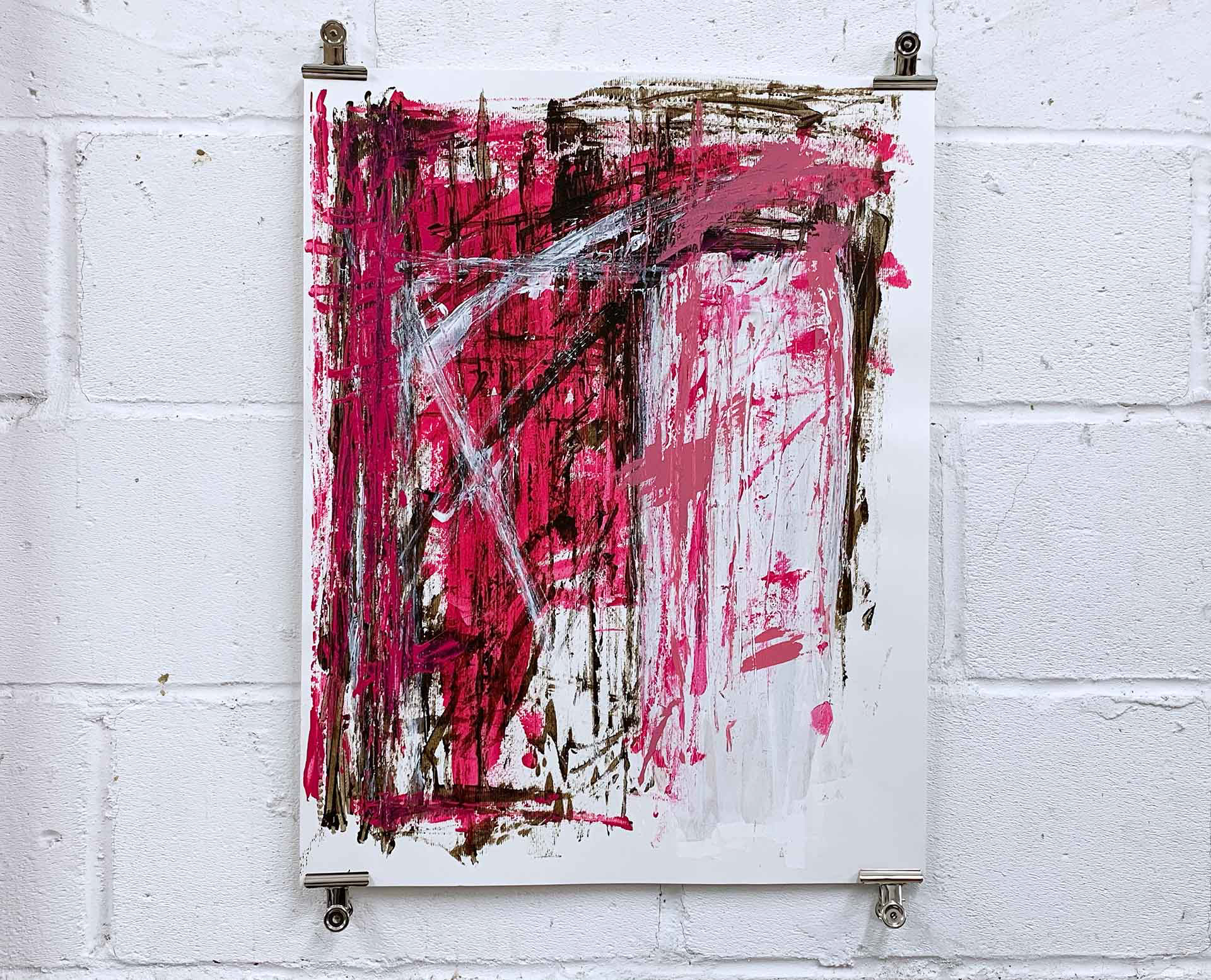 Sakura #2. Acrylic, on heavy paper