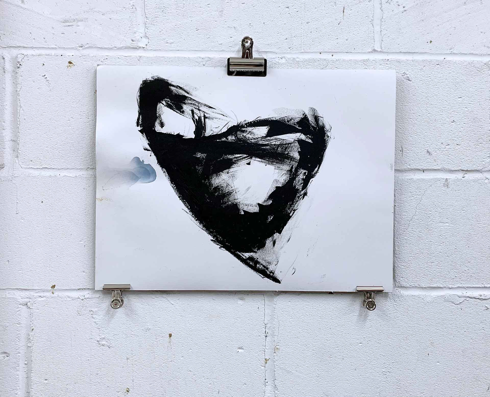 Torso 6 (Turmoil). Acrylic, Oil Stick on heavy paper 56x42cm