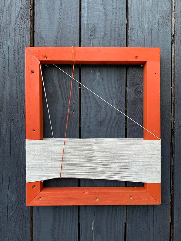 Object!#3 Discarded wood, Cotton Twine, Acrylic SOLD