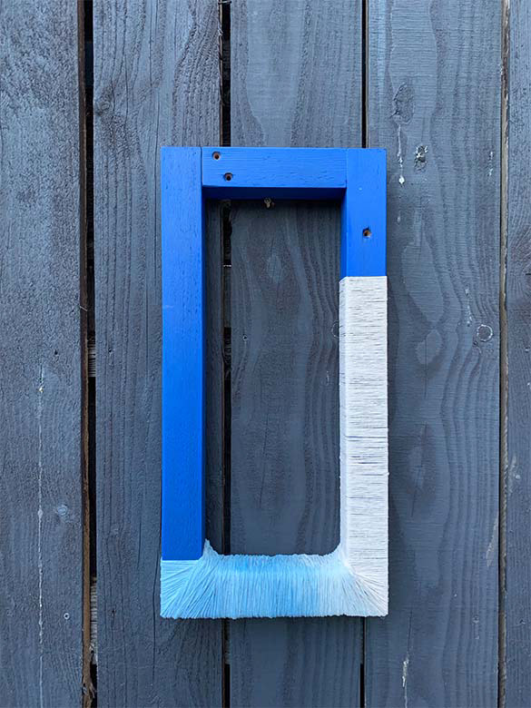 Object!#4 Discarded wood, Cotton Twine, Acrylic