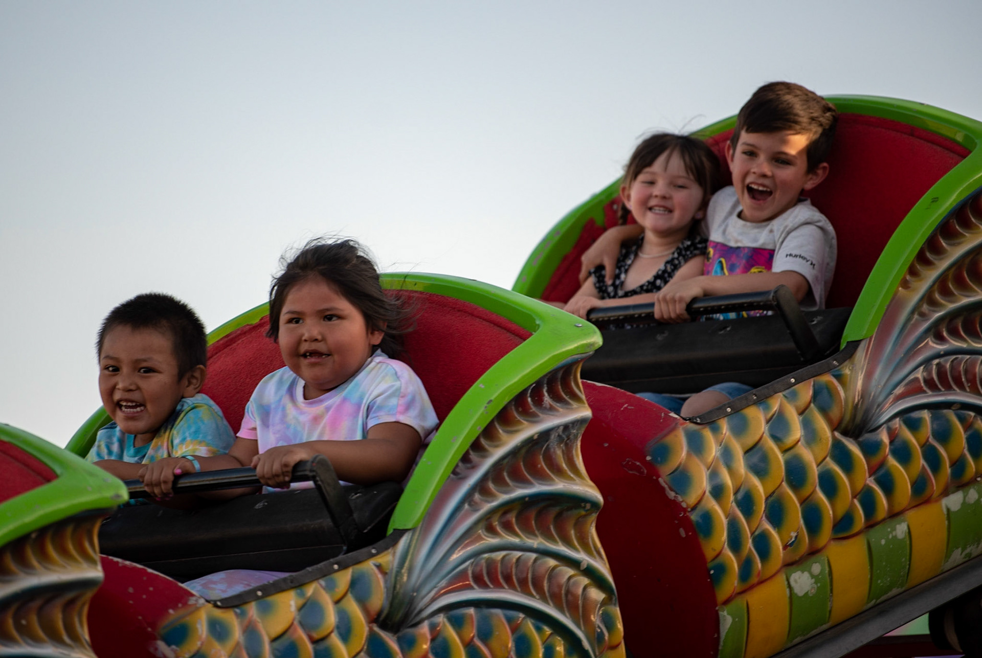 I have two or three of these children here.  My favorite thing about them is that the little brother in the back is holding his sister to protect her head, the entire time!  GOOD JOB big Bro!