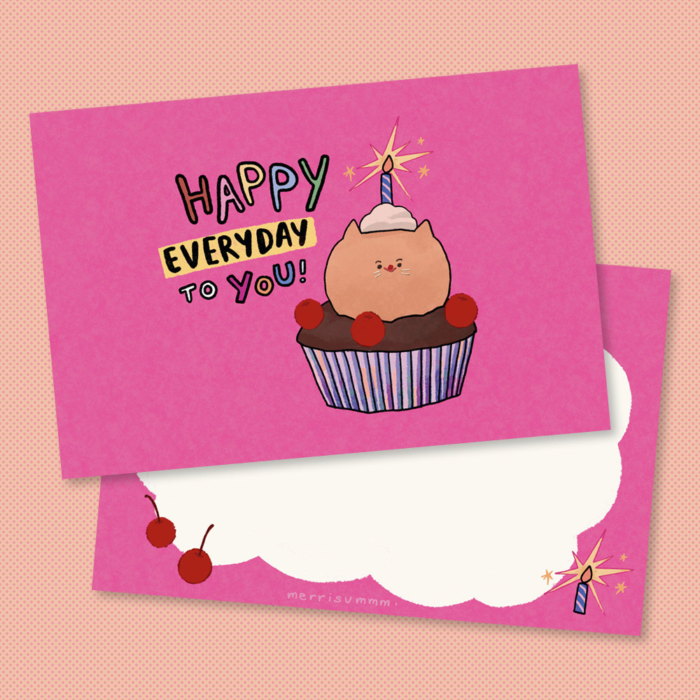Happy everyday to you postcard
