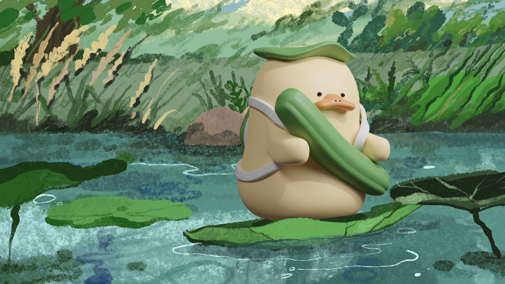 Charlie the duck