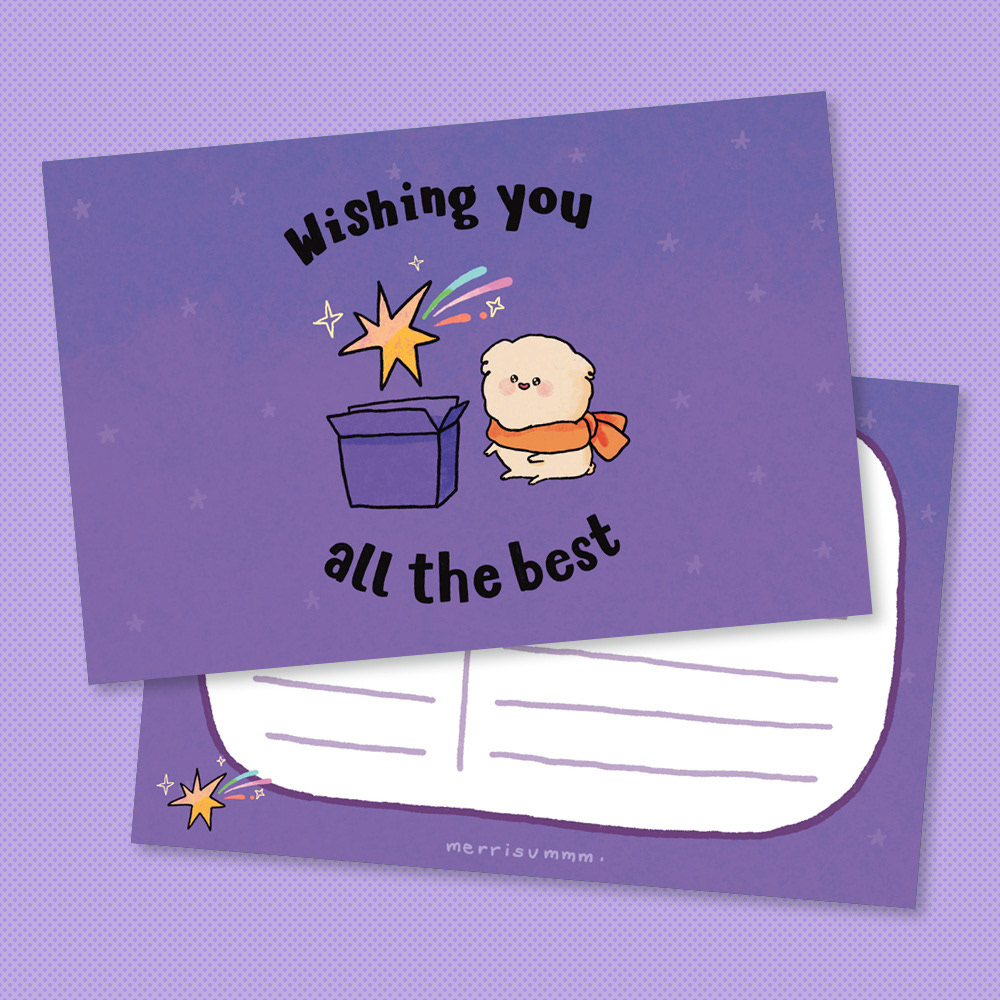 Wishing you all the best postcard